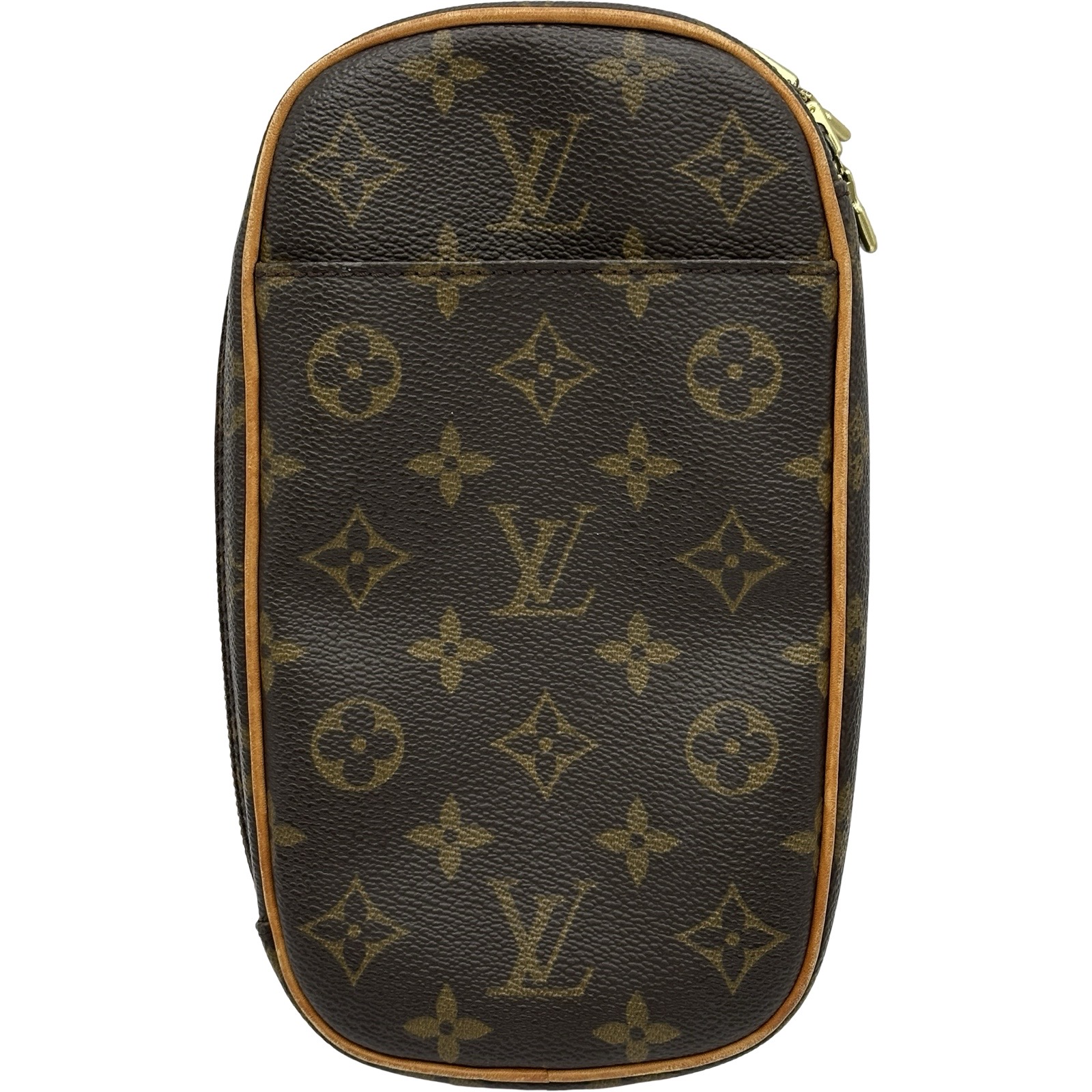 【6/1～ 最大限度30,000円OFFクーポン券！】ルイ・ヴィトン LOUIS VUITTON ポシェットガンジュ M51870 赤銅色 モノグラム メンズ 上半身御徒面子【中古】