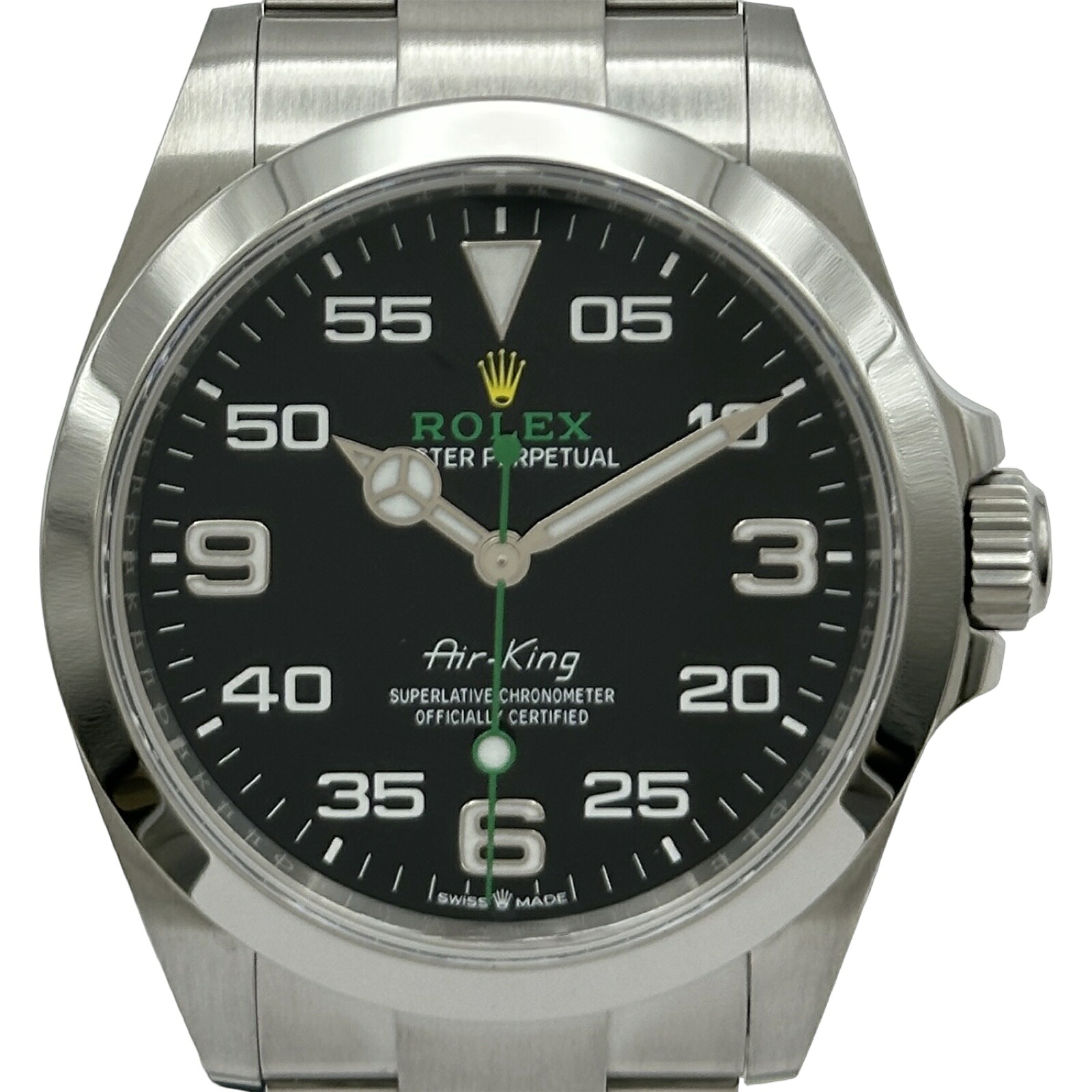 ロレックス ROLEX エアキング 126900 ブラック ステンレススチール 自動巻き メンズ 腕時計【中古】 544,000円