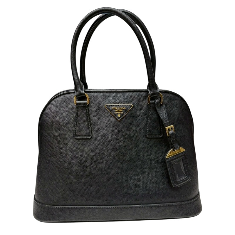 プラダ PRADA サフィアーノルクス　ハンドバッグ BN2567 ブラック　GD金具 サフィアーノルクスレザー レディース ハンドバッグ【中古】