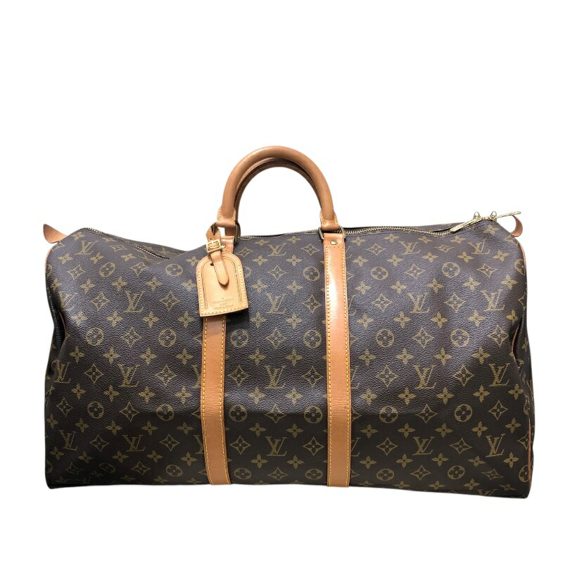 【6/1～ 最大限度30,000円OFF引き換え証！】ルイ・ヴィトン LOUIS VUITTON キーポル55 M41424 赤銅色 PVC ユニ一発やる ボストンバッグ【中古】