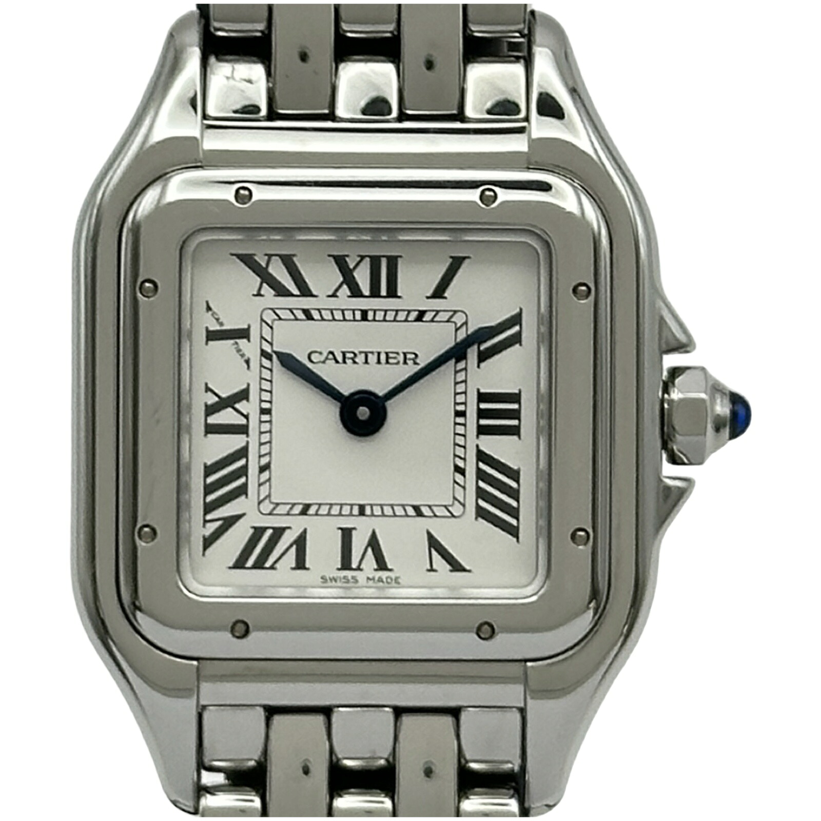 カルティエ Cartier パンテールドゥカルティエSM WSPN0006 ホワイト ステンレススチール クオーツ レディース 腕時計【中古】