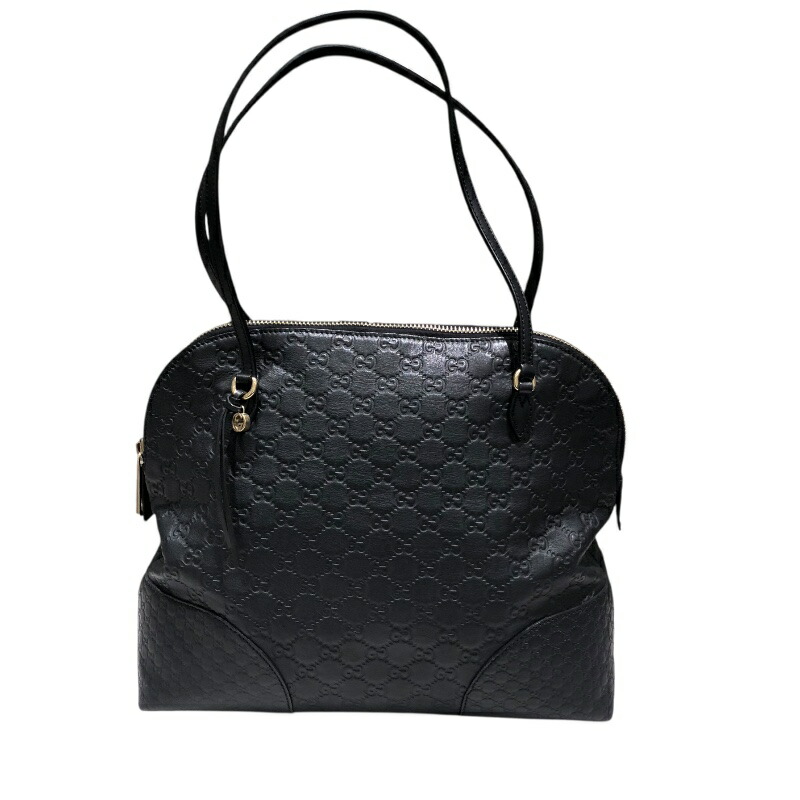 グッチ GUCCI ブリーグッチシマトートバッグ 323673 ブラックゴールド金具 ユニセックス トートバッグ【中古】｜OKURA（おお蔵）店
