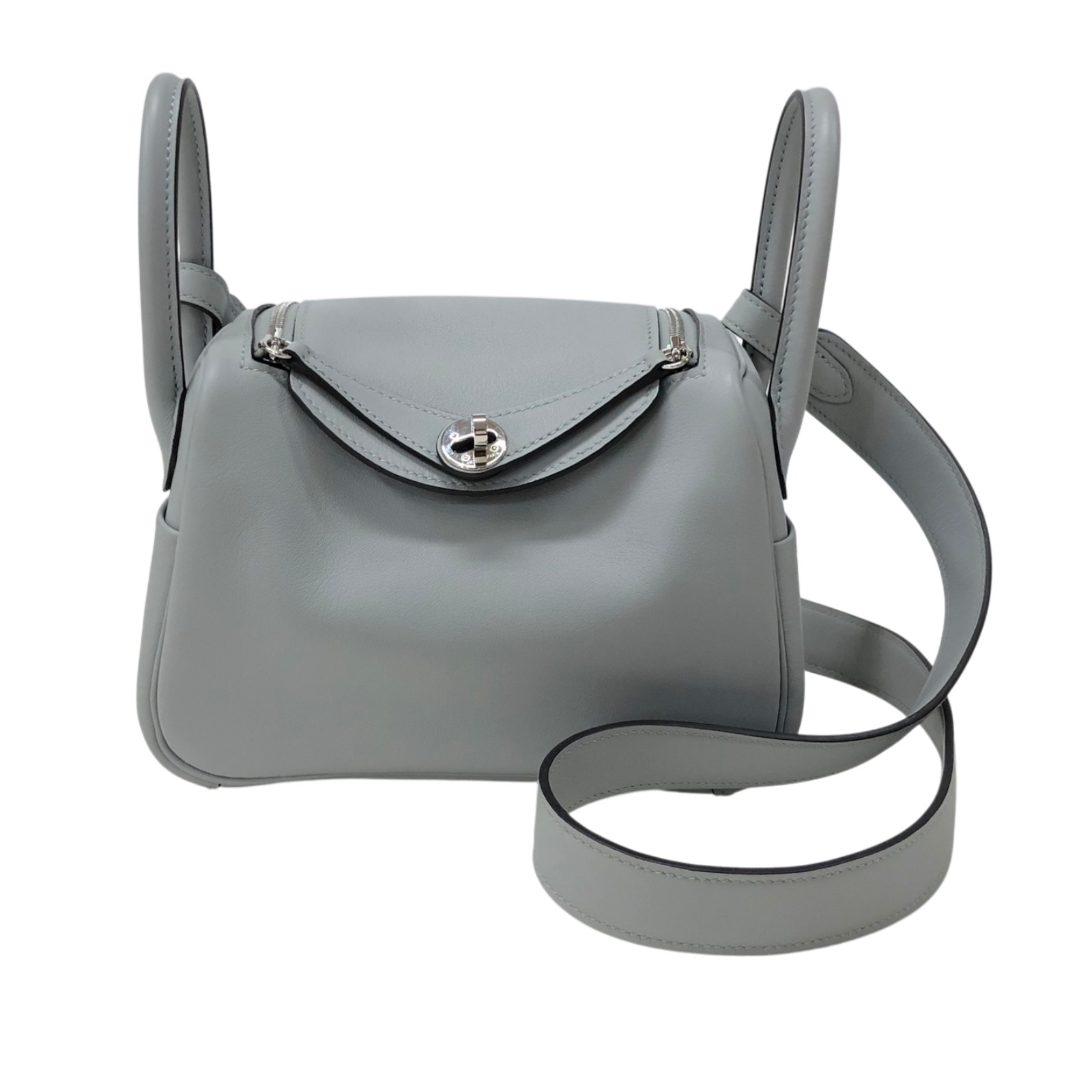 エルメス HERMES リンディミニ K刻 グリパンタン シルバー金具 スイフト レディース ショルダーバッグ【中古】|OKURA(おお蔵)店