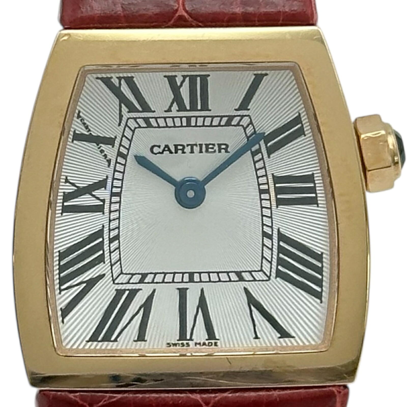 カルティエ Cartier ラドーニャ SM W6400356 ホワイト ピンクゴールド クオーツ レディース 腕時計【中古】