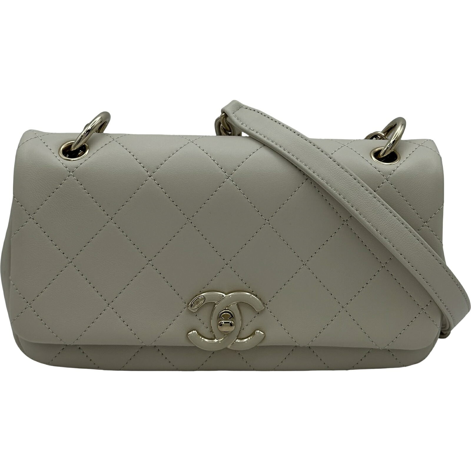 シャネル CHANEL マトラッセ ショルダーバッグ AS2318 30番台 象牙色 ゴールド金具 子ヒツジ レディース ショルダーバッグ【中古】 バッグ・小物・ブランド雑貨-ショルダーバッグ・メッセンジャーバッグ-レディースバッグ