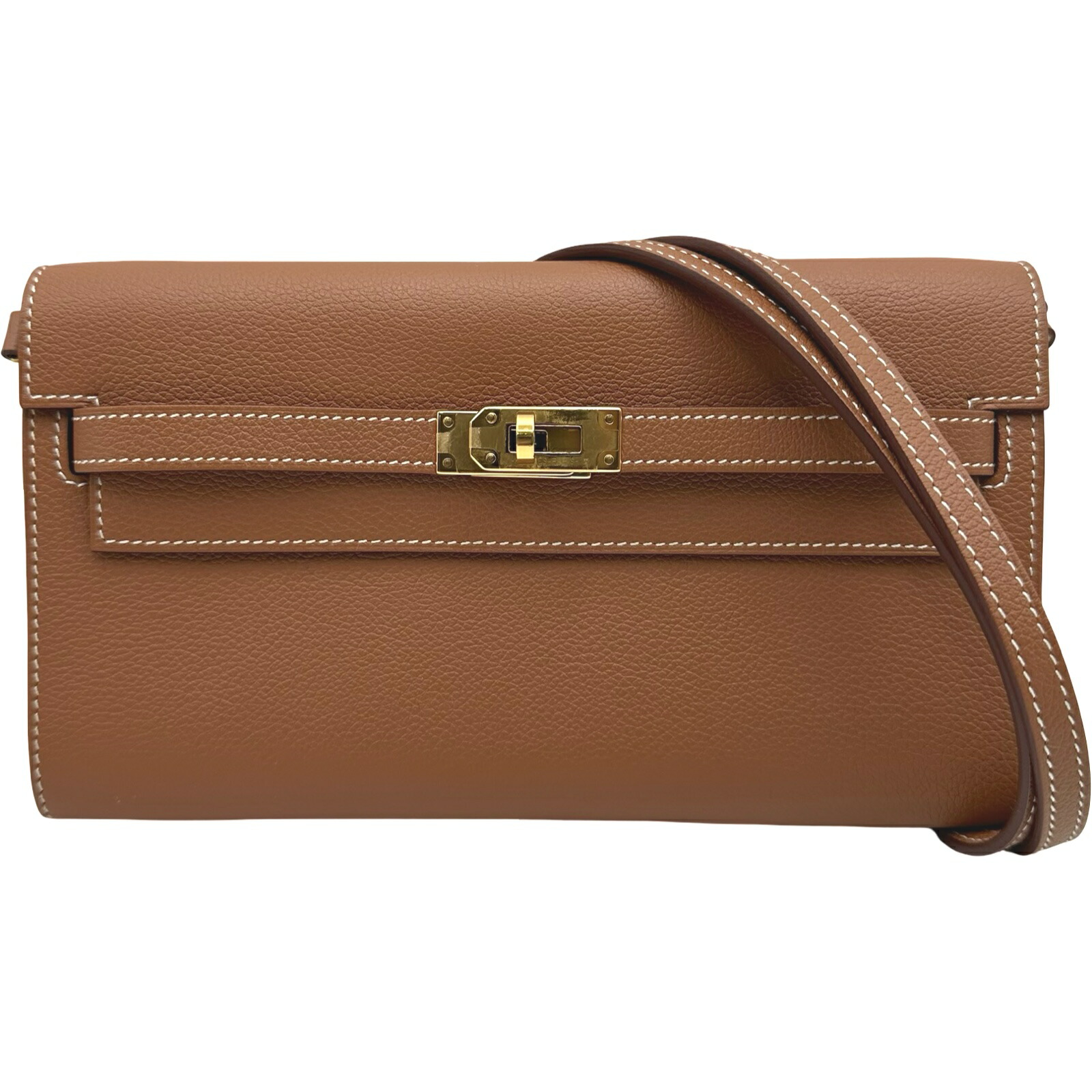 エルメス HERMES ケリートゥーゴー W刻 ゴールド ゴールド金具 エバーカラー レディース ショルダーバッグ【中古】