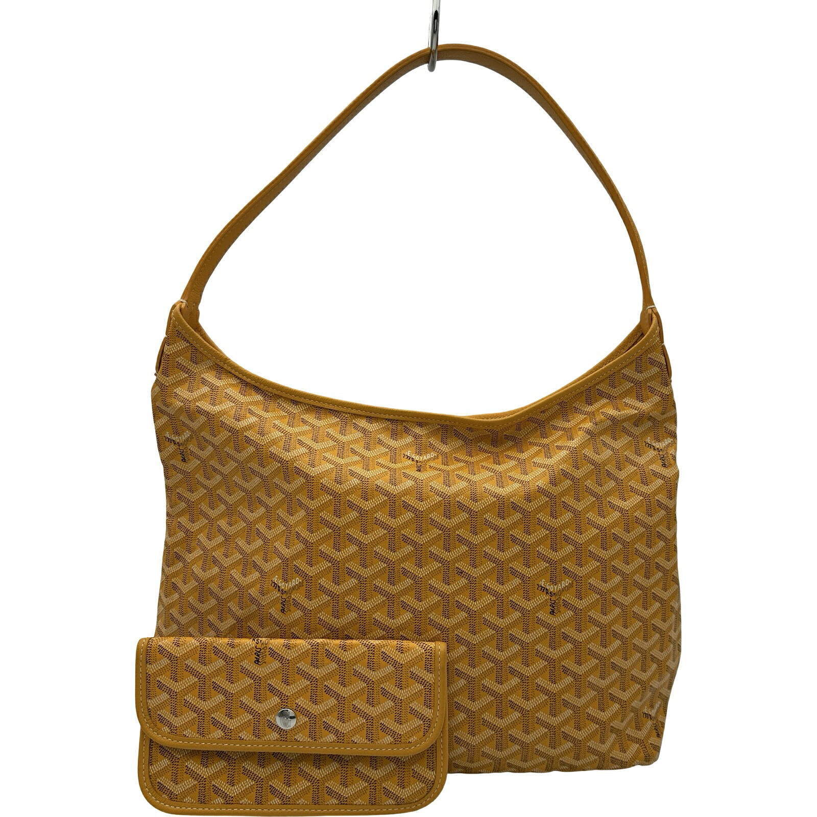 【6/1～ 最大限度30,000円OFFクーポン券！】ゴヤール GOYARD ホーボーバッグ 黄色 上塗り帆布 レディース ショルダーバッグ【中古】