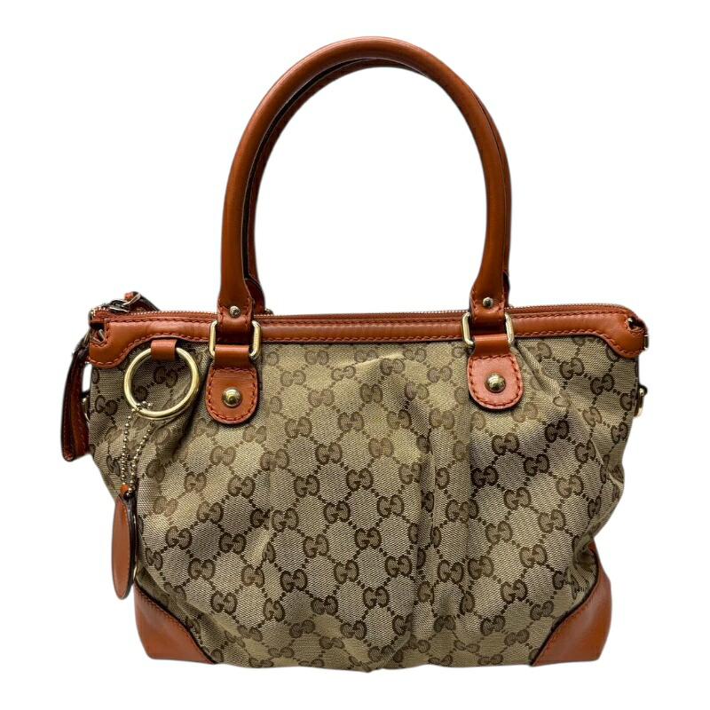 グッチ GUCCI スーキートートバッグ 247902 GGキャンバス/レザー レディース トートバッグ【中古】