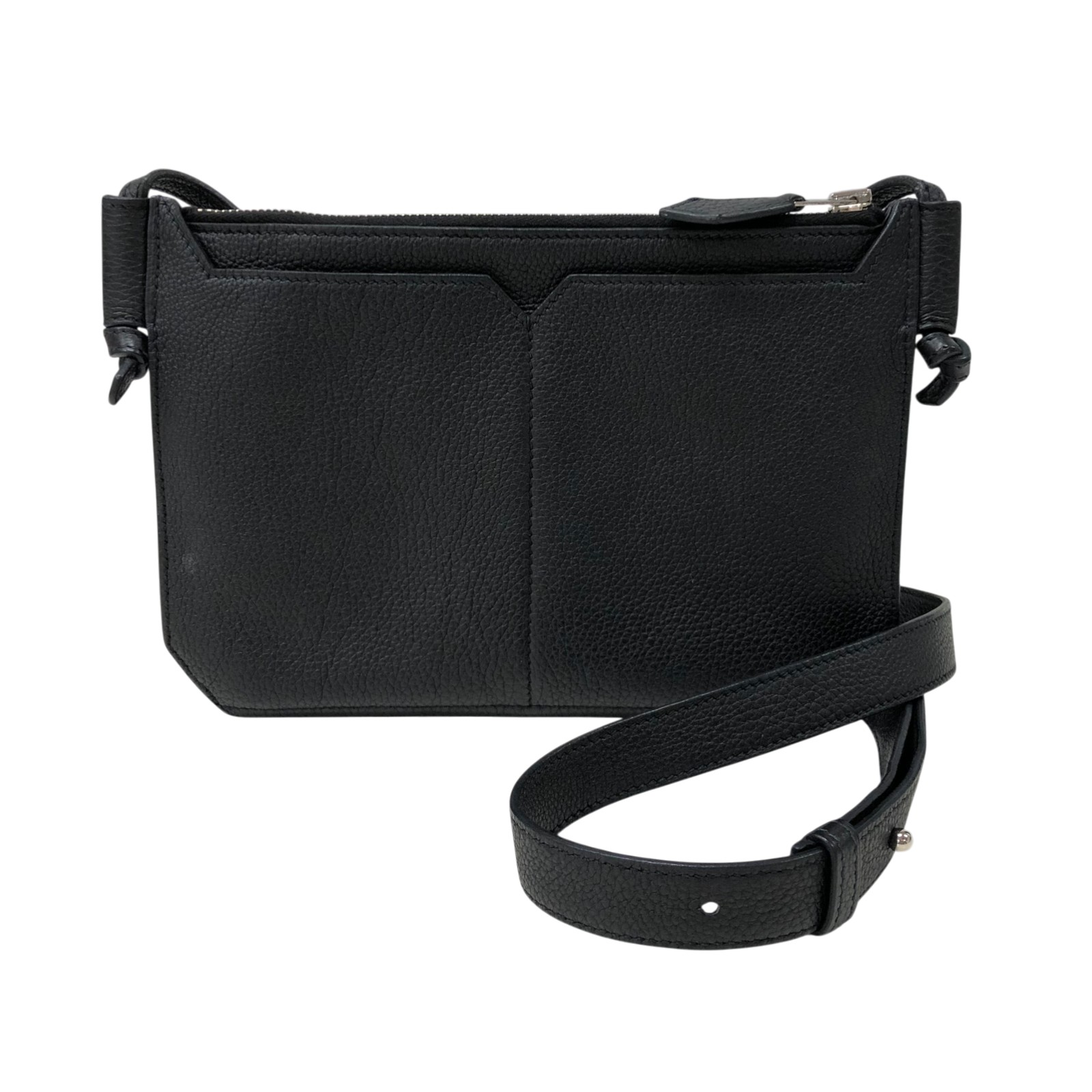 【6/1～ 最大限度30,000円OFFクーポン券！】エルメス HERMES ウルトラプラ24 Z刻 黒いこと トゴ レディース ショルダーバッグ【中古】