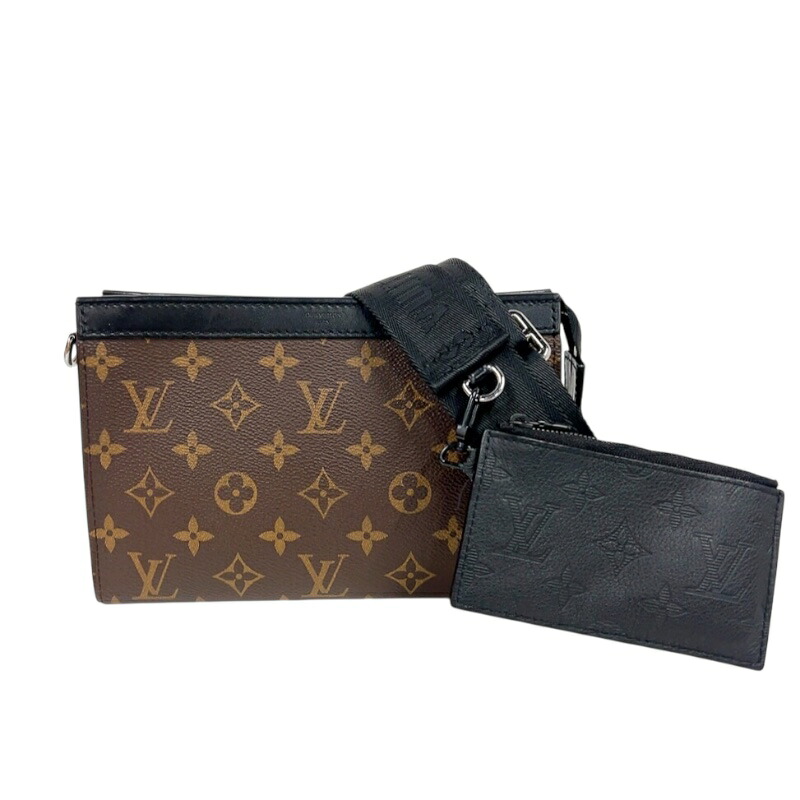 【6/1～ 最大限度30,000円OFFクーポン券！】ルイ・ヴィトン LOUIS VUITTON ガストン・ウェアラブル ウォレット M14036 赤銅色 モノグラム・マカサー ユニ一発やる ショルダーバッグ【中古】