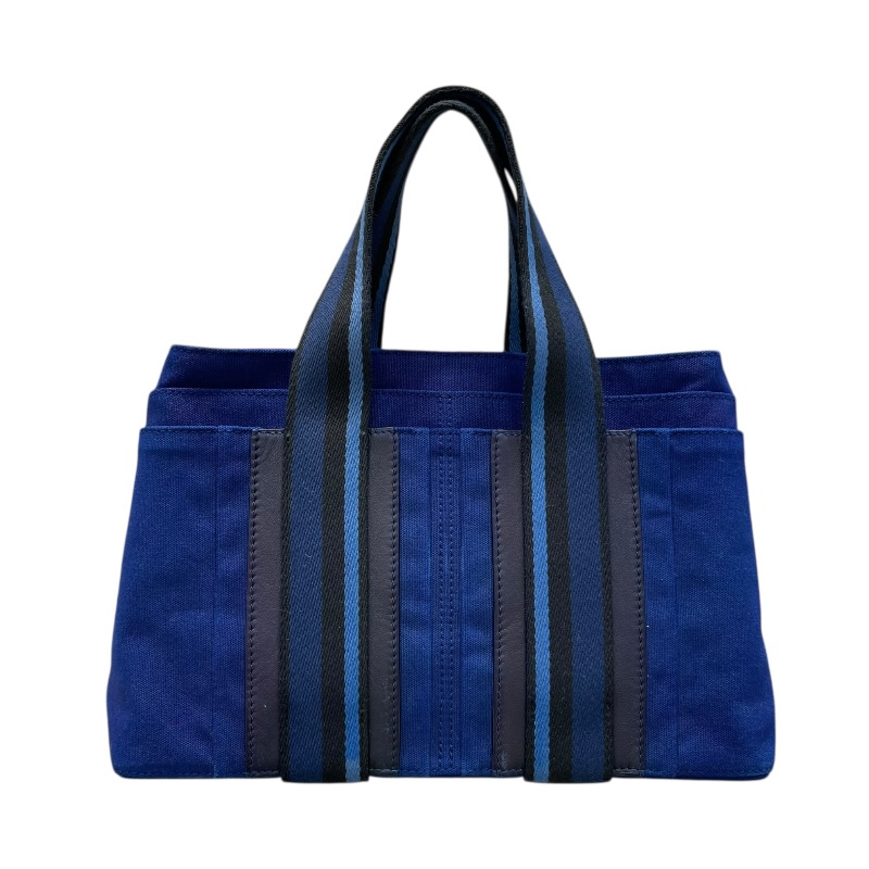 エルメス HERMES トロカホリゾンタル ブルー トワル レディース ハンドバッグ【中古】
