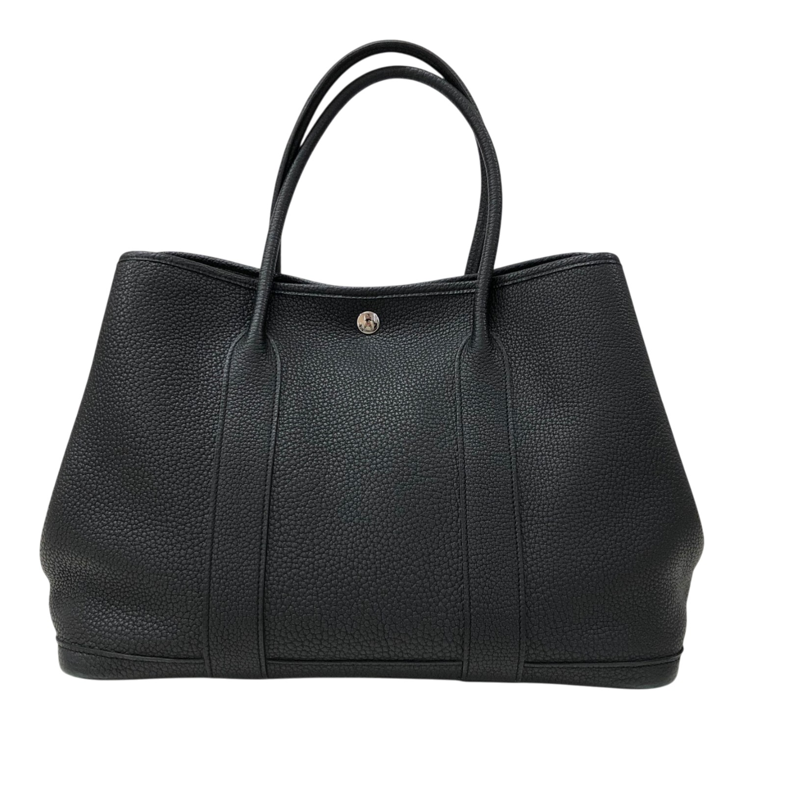 エルメス HERMES ガーデンパーティPM X刻 ブラック ネゴンダ レディース トートバッグ【中古】