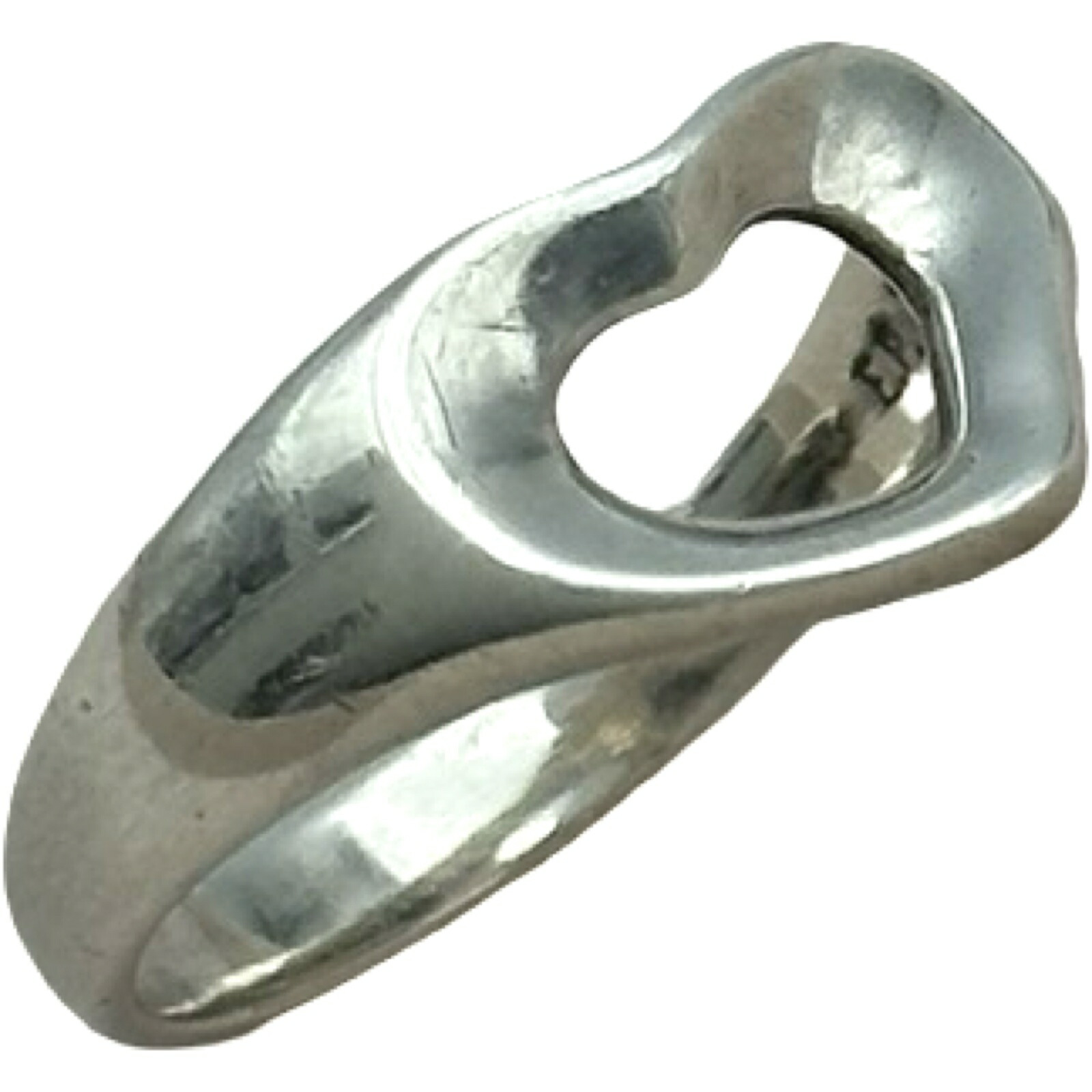 ティファニー TIFFANY＆CO オープンハートリング シルバー Sterling Silver ジュエリー【中古】