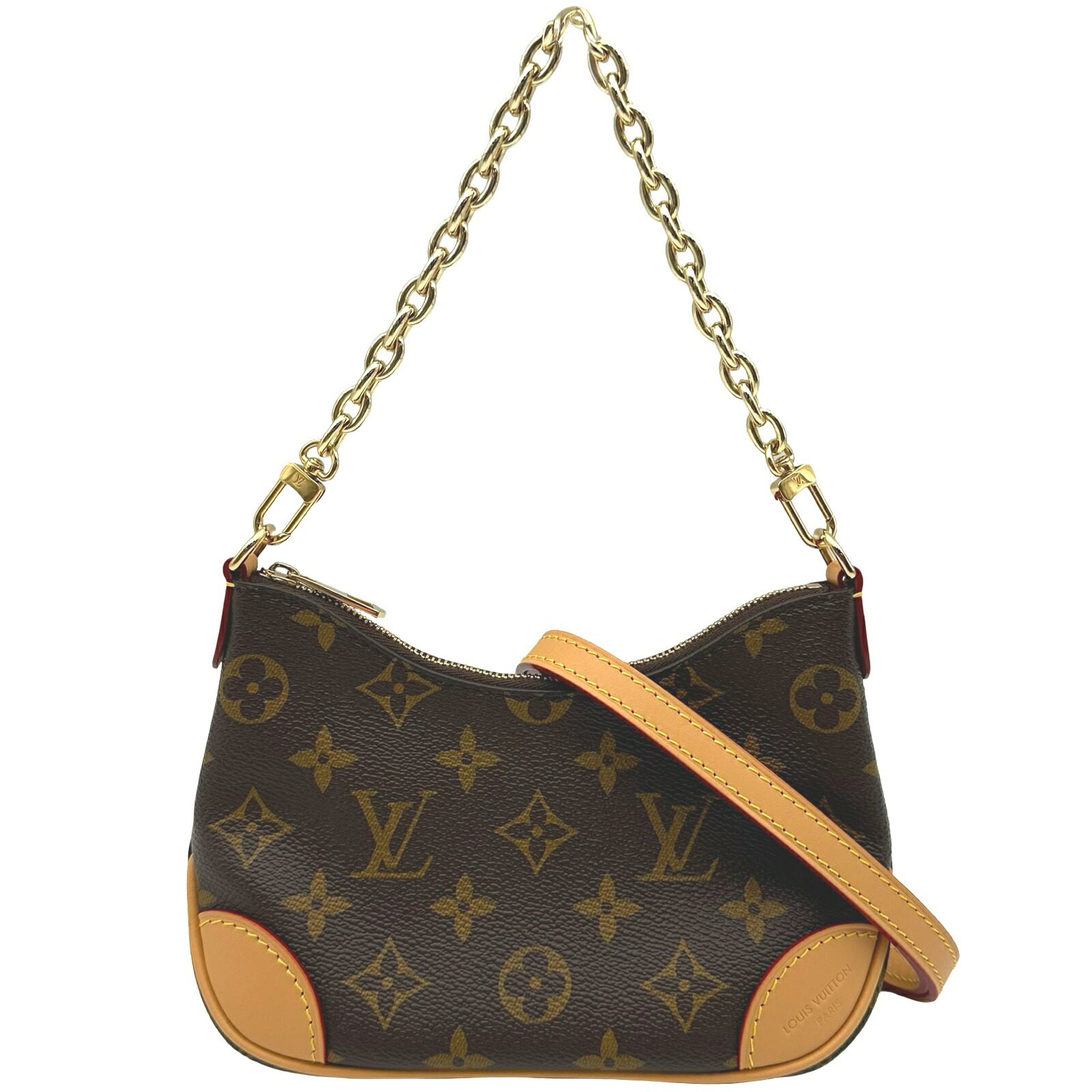 ルイ・ヴィトン LOUIS VUITTON ナノ・ブーローニュ M25519 ブラウン モノグラム レディース ハンドバッグ【中古】