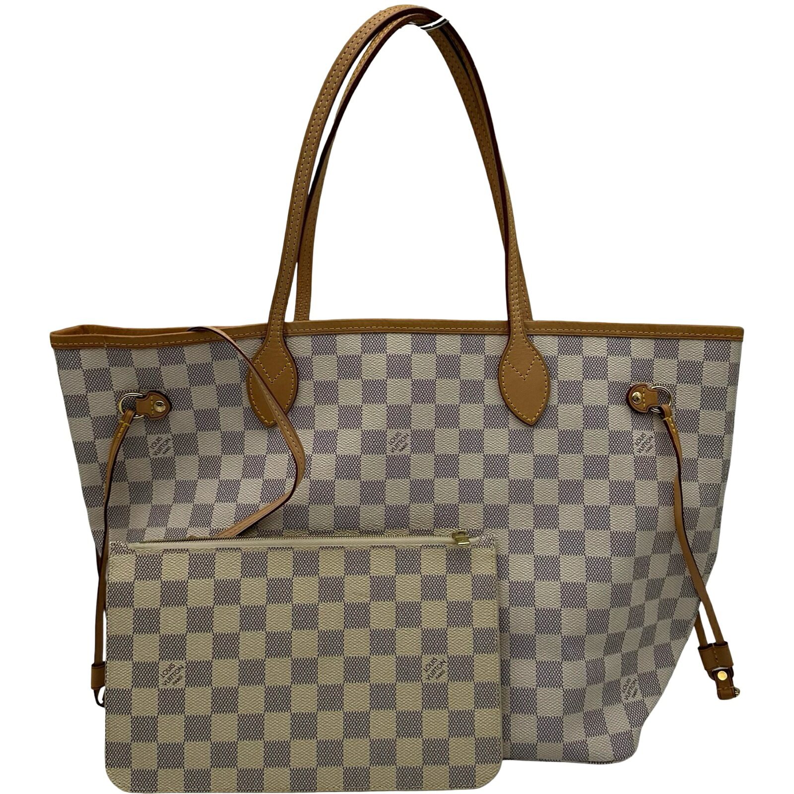 ルイ・ヴィトン LOUIS VUITTON N40604 ホワイト ダミエ・アズール レディース トートバッグ【中古】