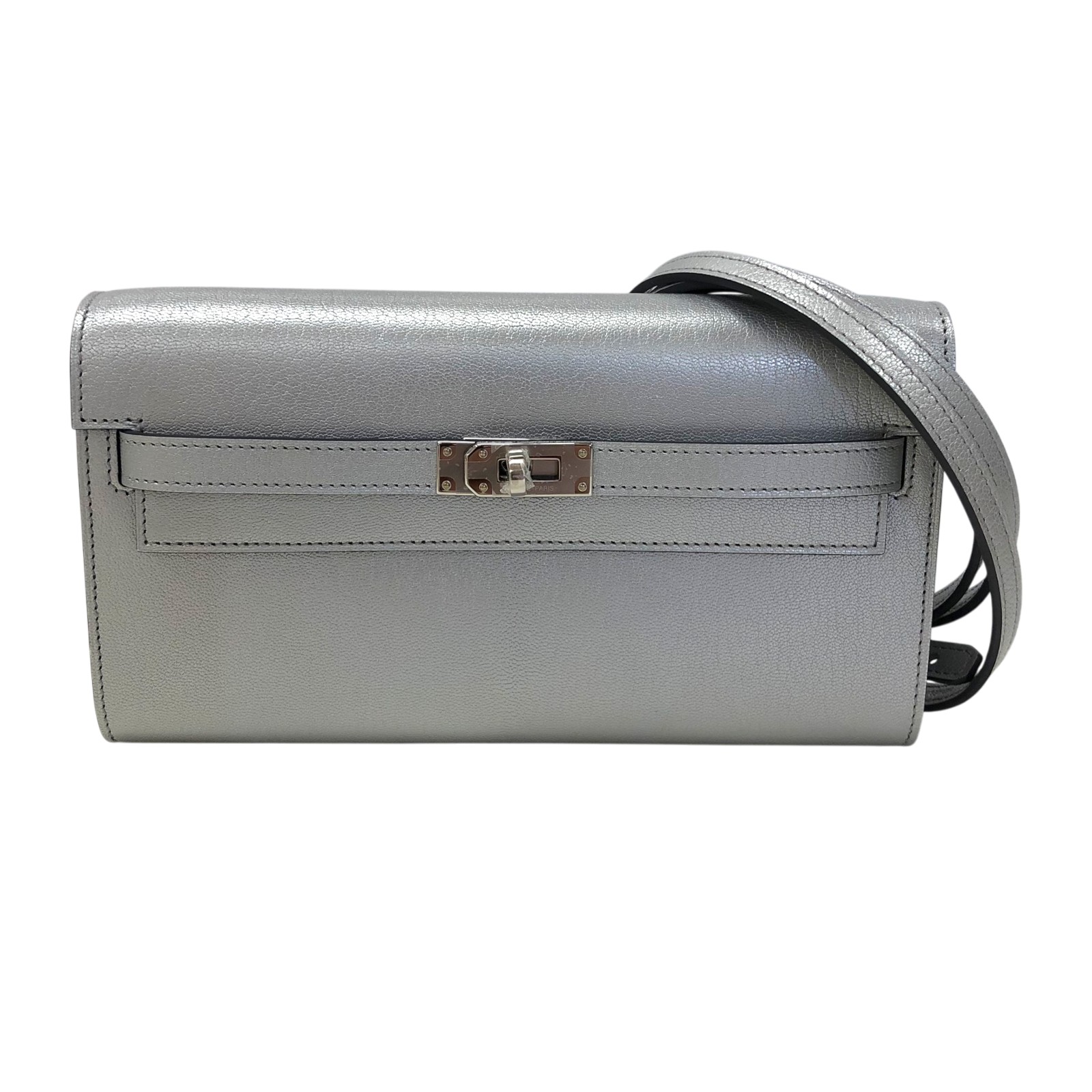 エルメス HERMES ケリートゥーゴー K刻 シェーブルシャムキラ シルバー金具 アルジャン レディース ショルダーバッグ【中古】｜OKURA（おお蔵）店