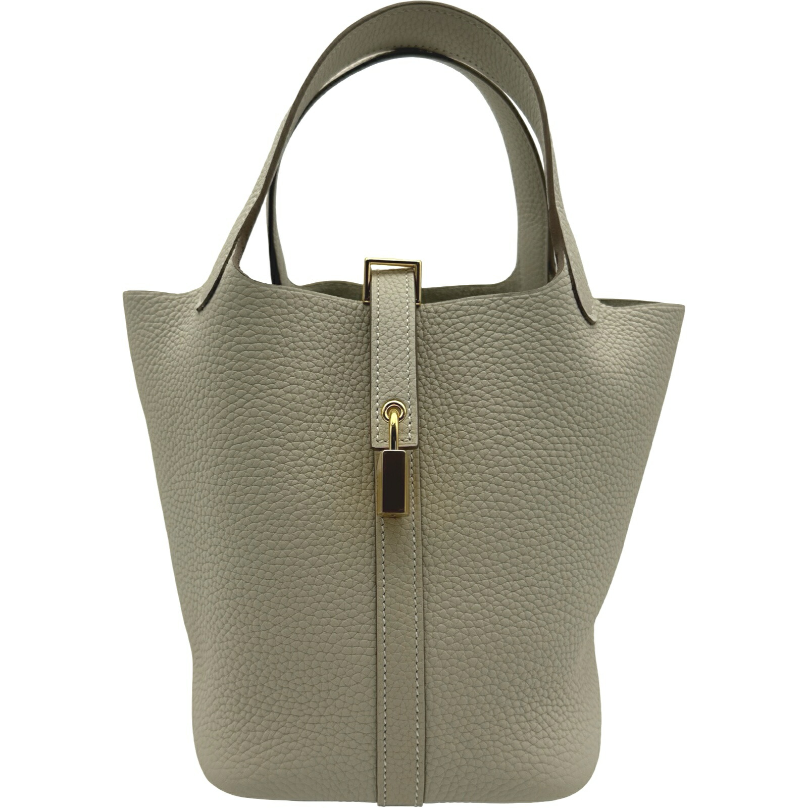 エルメス HERMES ピコタンロックPM K刻 クレ ゴールド金具 トリヨン レディース ハンドバッグ【中古】