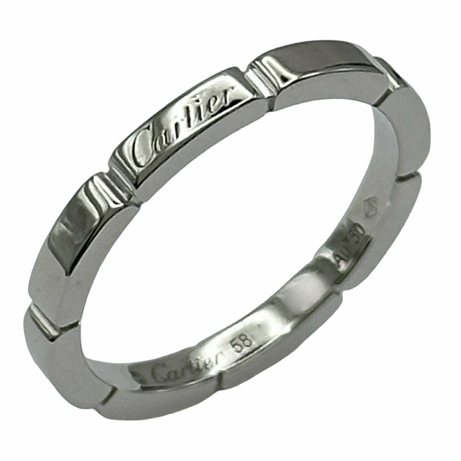 【6/1～ 最大限度30,000円OFF引き換え証！】カルティエ Cartier マイヨンパンテールリング 白いことゴールド 金750 宝飾品【中古】