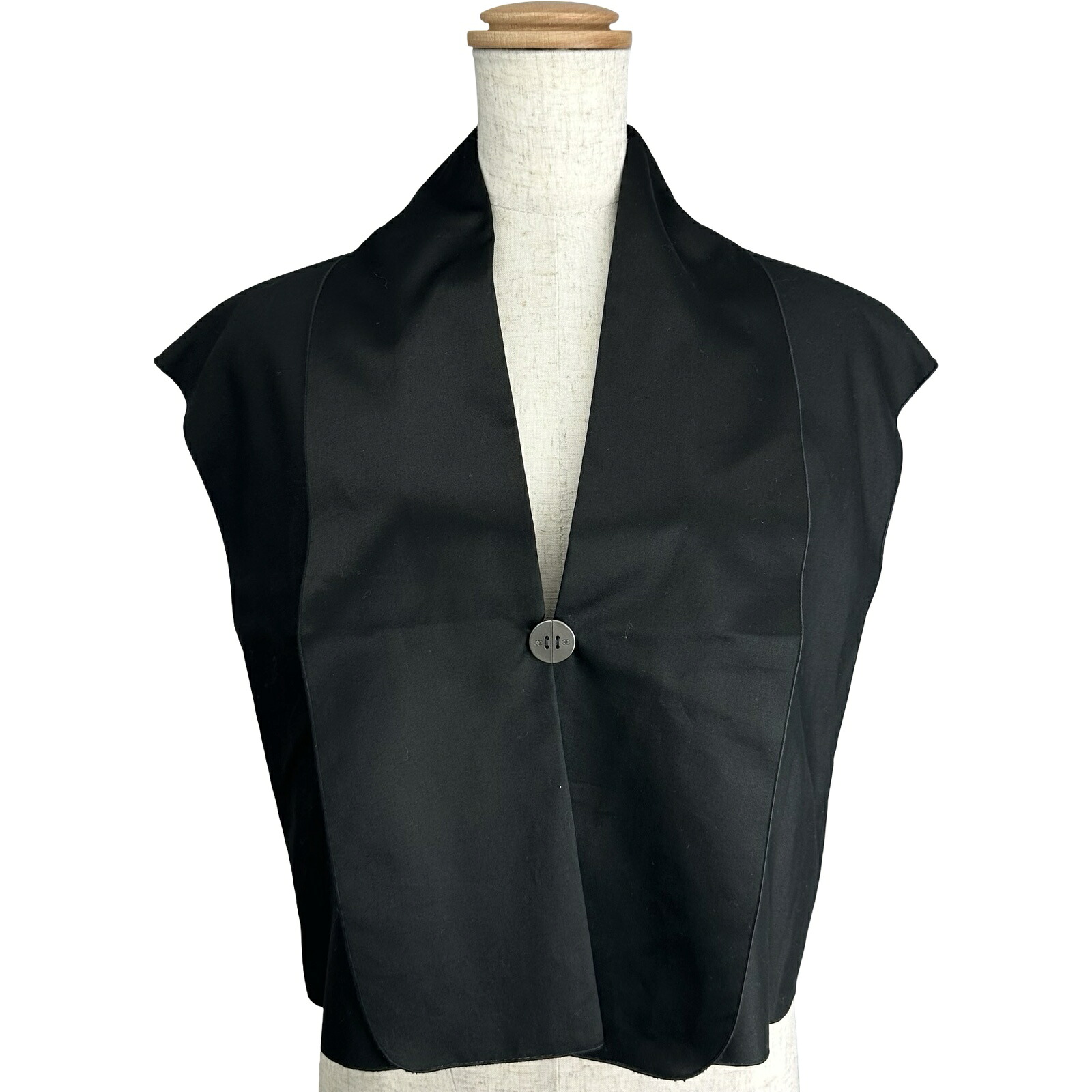 シャネル CHANEL ココマークボタンベスト P13320 黒いこと 綿織物 レディース より良い【中古】