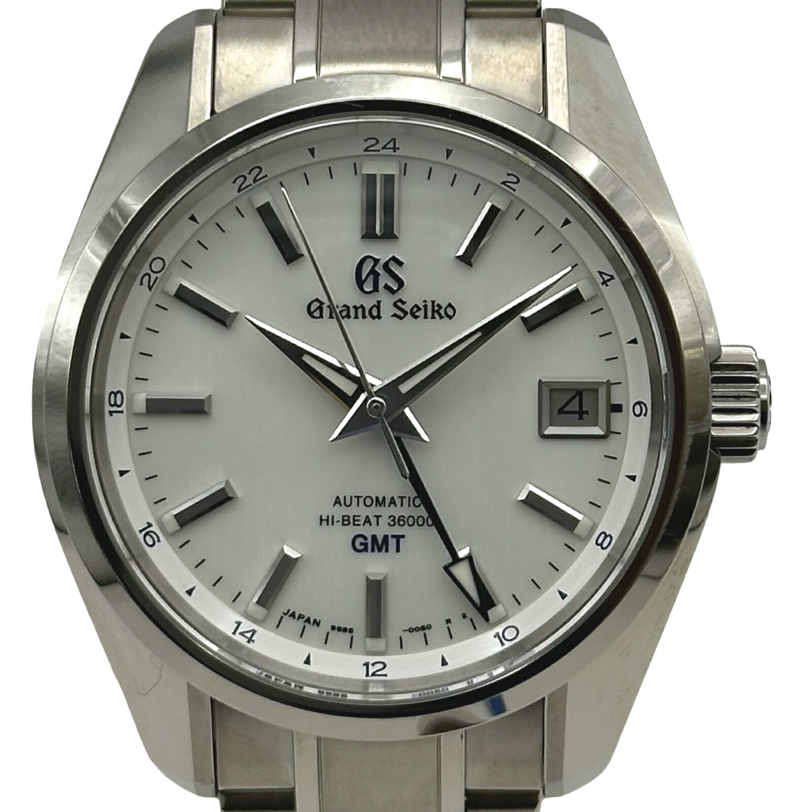 グランドセイコー Grand Seiko ヘリテージコレクション メカニカルハイビート36000 GMT SBGJ255 ホワイト チタン 自動巻き メンズ 腕時計【中古】