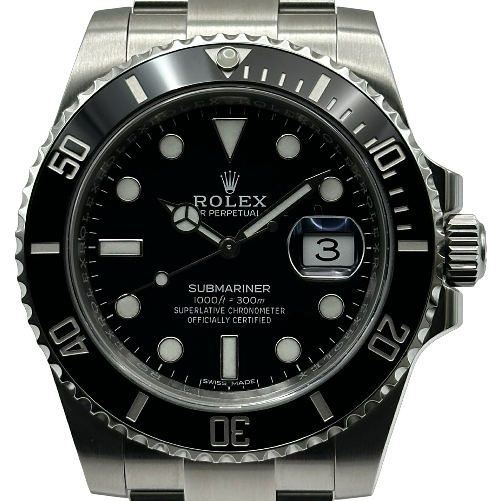 ロレックス ROLEX サブマリーナ 116610LN ブラック ステンレススチール 自動巻き メンズ 腕時計【中古】