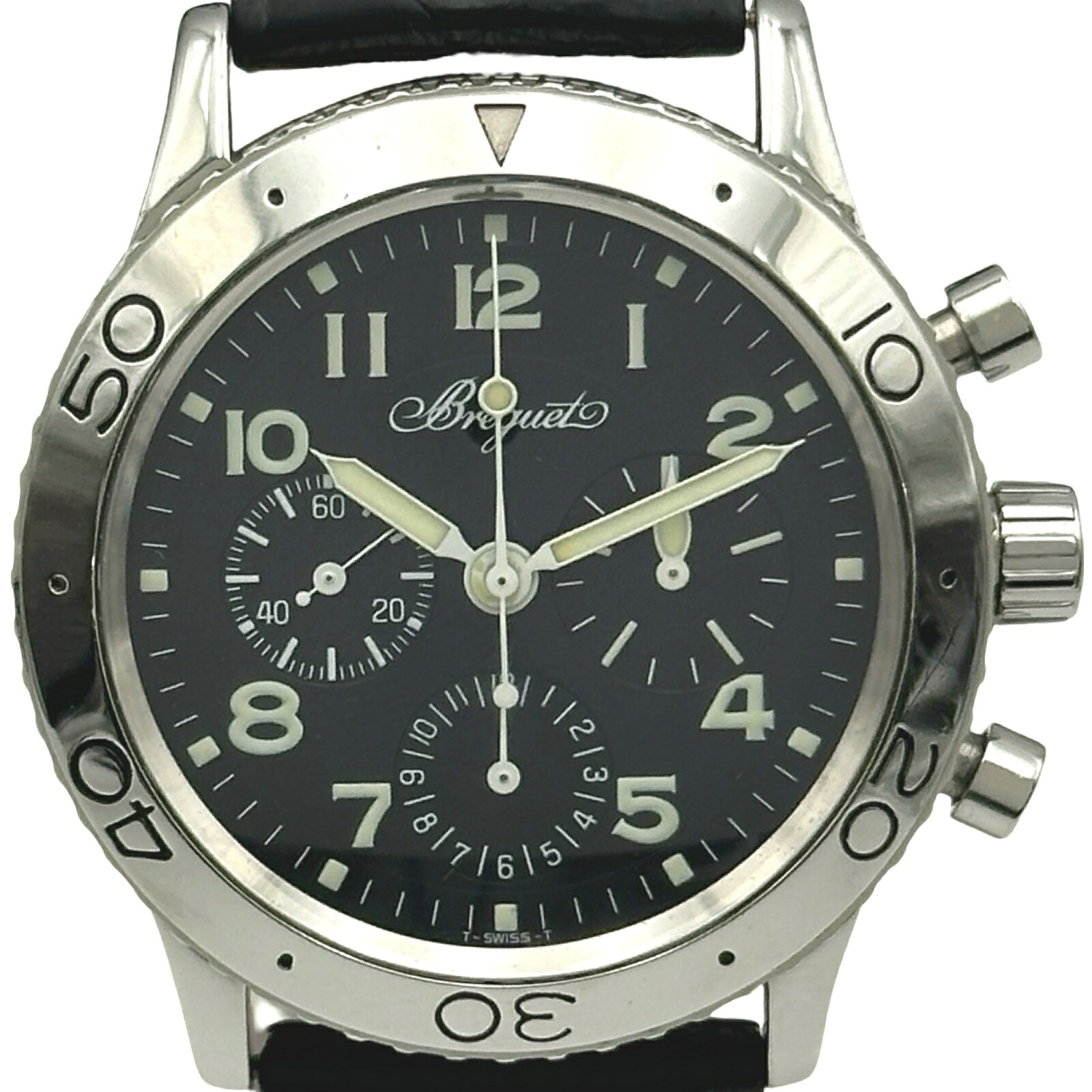 ブレゲ Breguet アエロナバル タイプXX 3800ST/92/9W6 ブラック ステンレススチール 自動巻き メンズ 腕時計【中古】