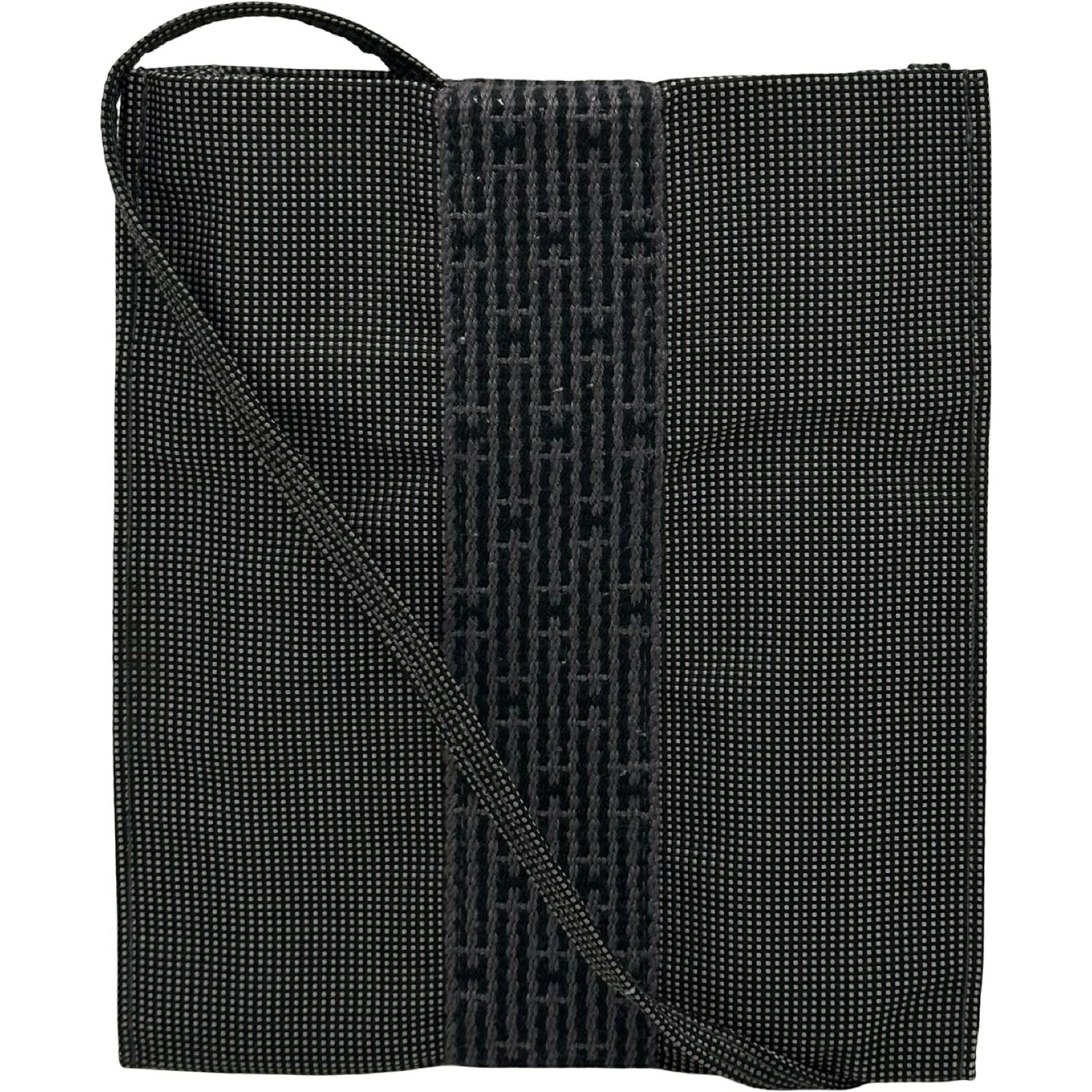 エルメス HERMES エールラインポシェット グレー トワル レディース ショルダーバッグ【中古】