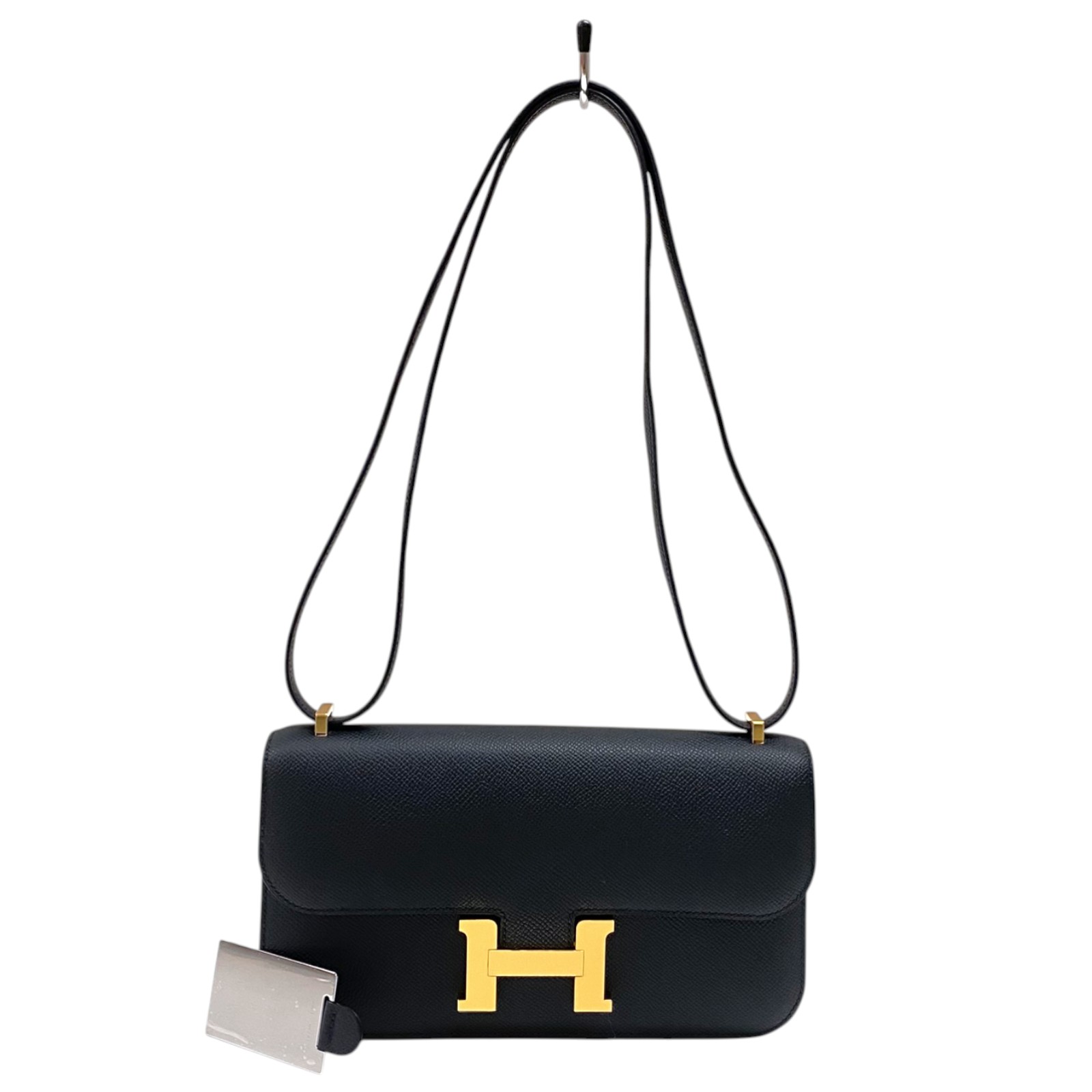 エルメス HERMES コンスタンスエラン W刻 ブラック ゴールド金具 エプソン レディース ショルダーバッグ【中古】