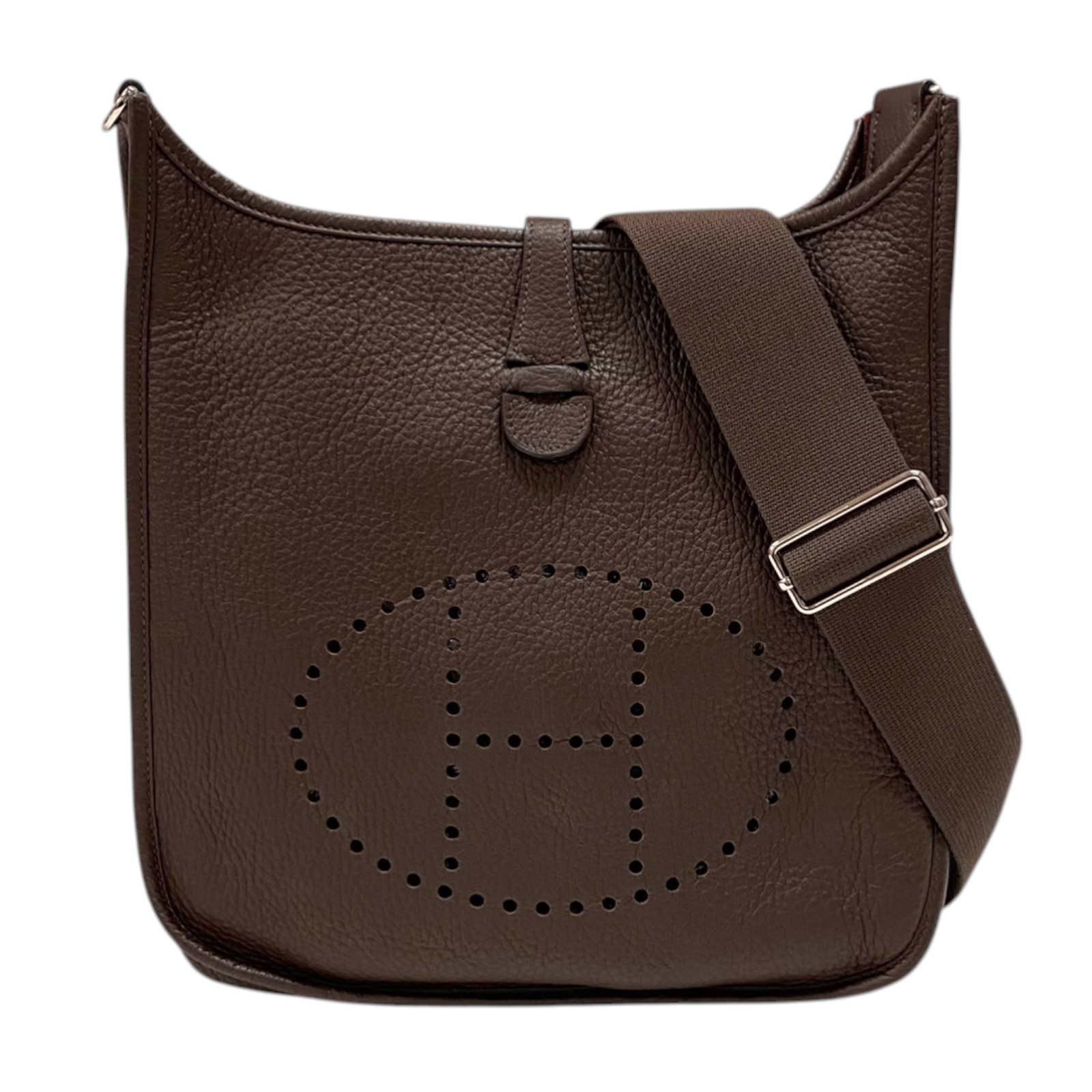 エルメス HERMES エヴリン3 PM □N刻 ショコラ シルバー金具 トリヨンクレマンス レディース ショルダーバッグ【中古】