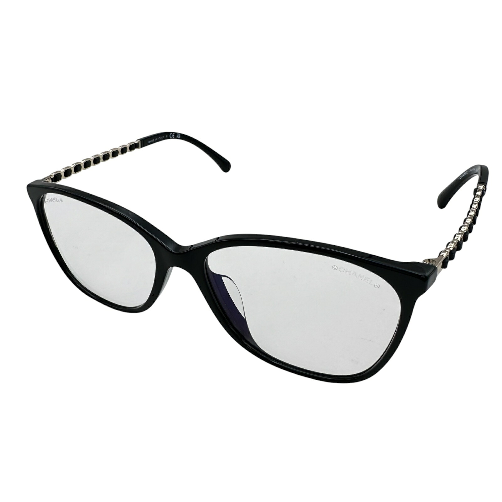 シャネル CHANEL メガネ 3408-S-A ブラック プラスチック レディース メガネ【中古】