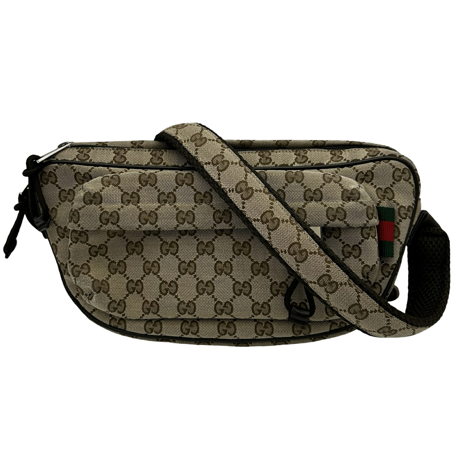 【6/1～ 最大限度30,000円OFF引き換え証！】グッチ GUCCI 上半身御徒面子 802096 赤銅色/ベージュ しろがね色金具 GG帆布 レディース 上半身御徒面子【中古】