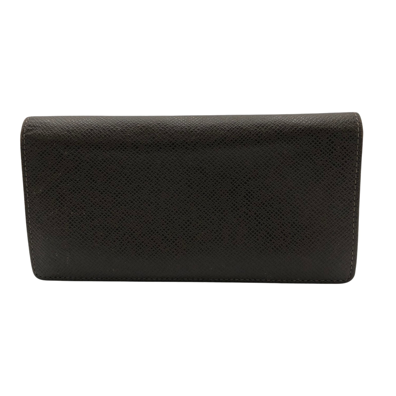ルイ・ヴィトン LOUIS VUITTON ポルトフォイユ・ブラザ M32578 グリズリ タイガレザー メンズ 2つ折り長札入れ【中古】 財布・ケース-バッグ・小物・ブランド雑貨-メンズ財布