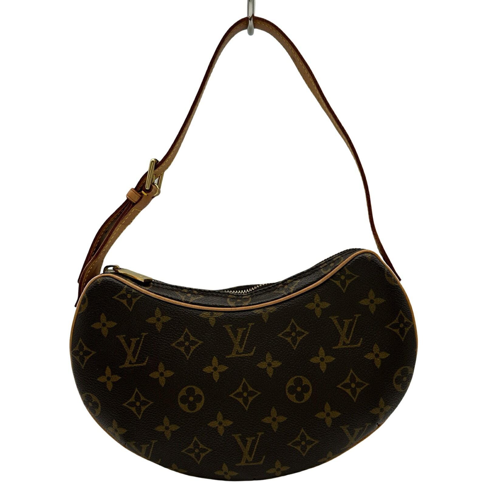 【6/1～ 最大限度30,000円OFFクーポン券！】ルイ・ヴィトン LOUIS VUITTON ポシェット・クロワッサン M51510 赤銅色 モノグラム レディース ショルダーバッグ【中古】