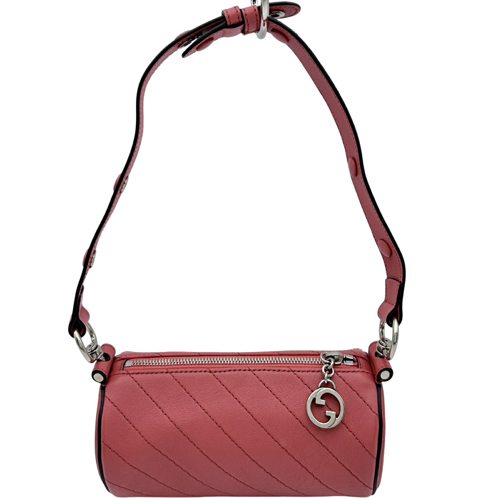 グッチ GUCCI ブロンディ ミニ ショルダー 760170 ピンク レザー レディース ボストンバッグ【中古】