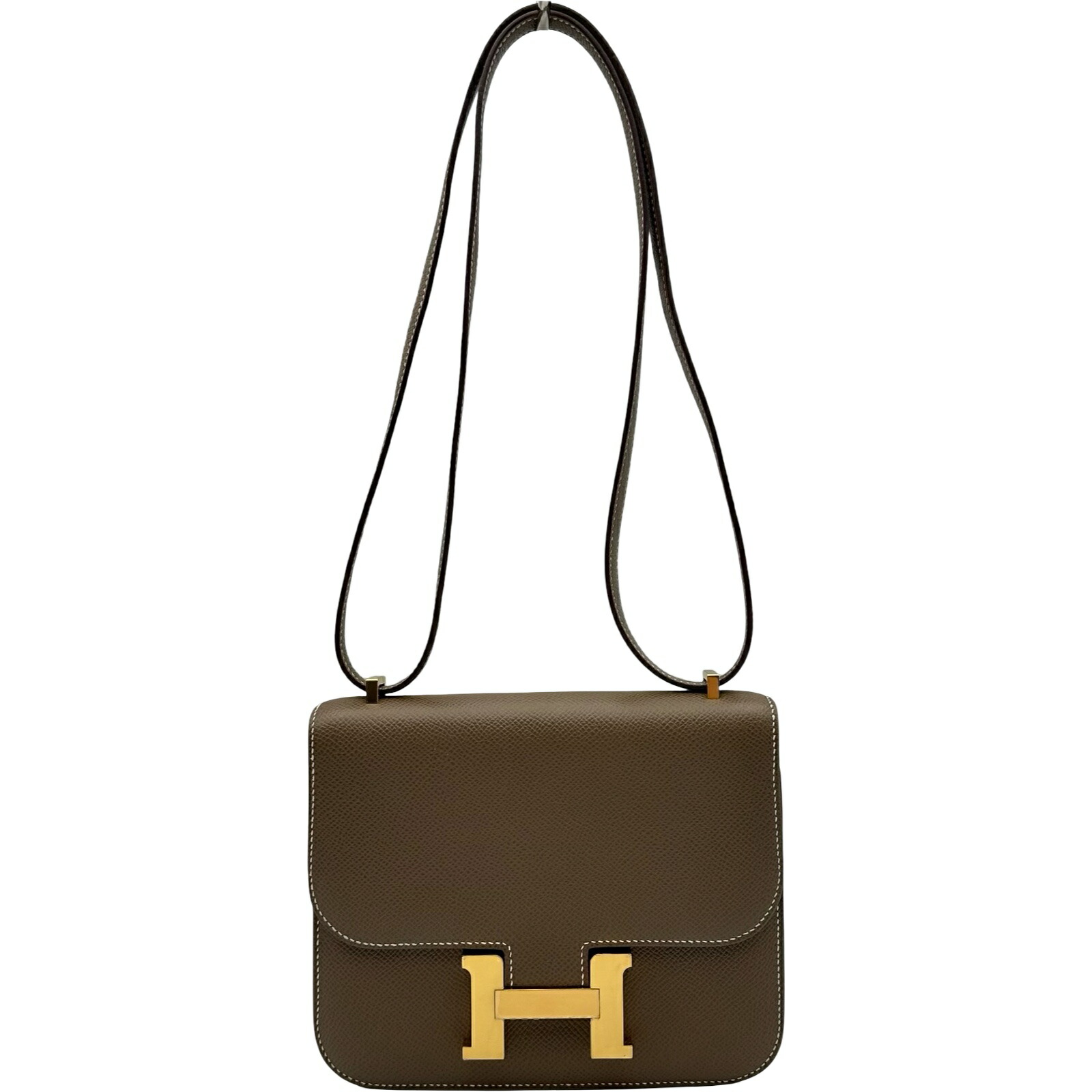 エルメス HERMES コンスタンス3ミニ U刻 エトゥープ ゴールド金具 エプソン レディース ショルダーバッグ【中古】