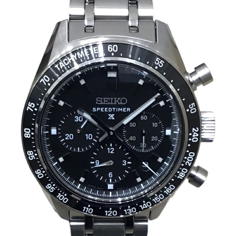 セイコー SEIKO プロスペックス す早さタイマー クロノグラフ SBEC027(8R48-00V0) 黒いこと ステンレス鋼スチール写真 メンズ ウォッチ【中古】
