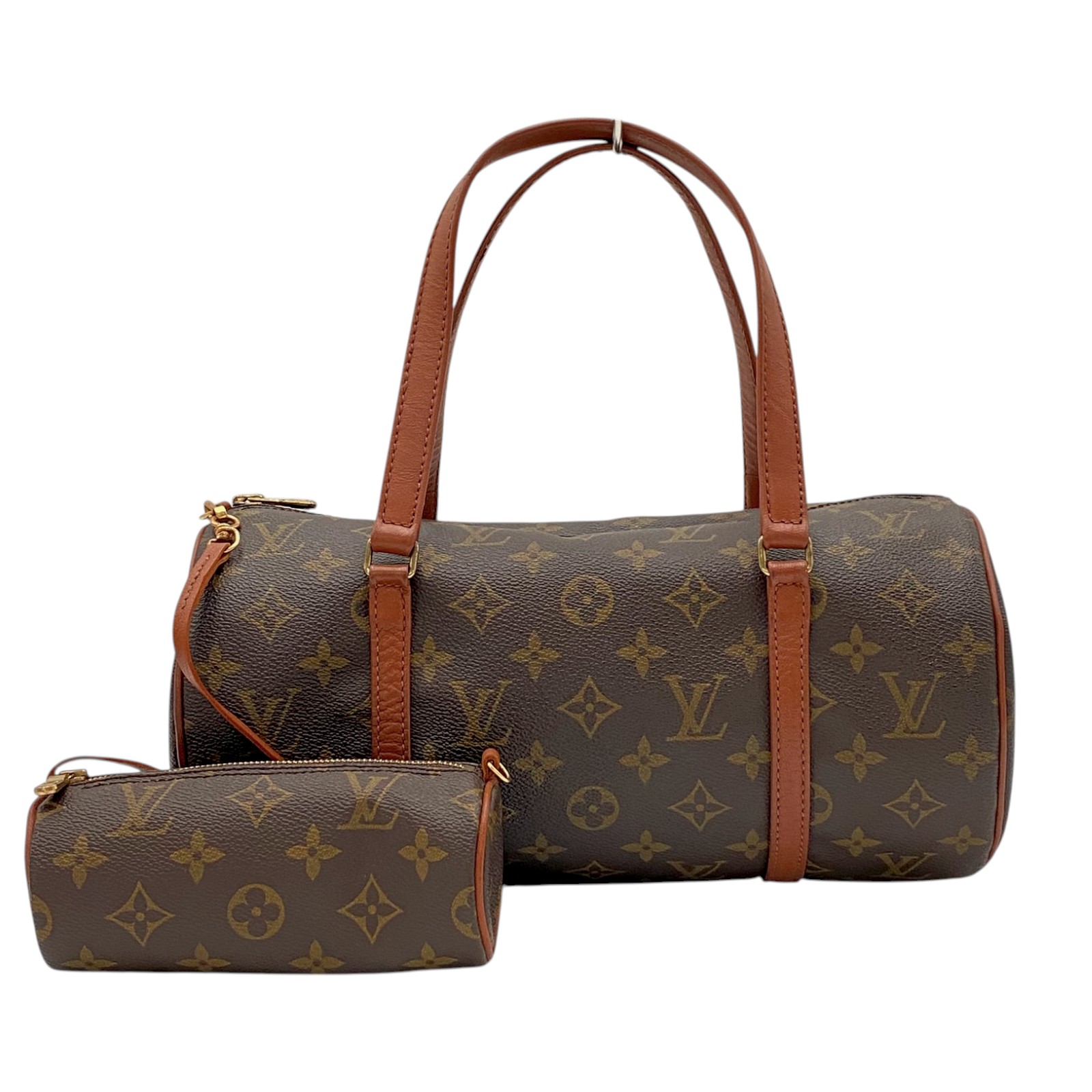 ルイ・ヴィトン LOUIS VUITTON パピヨン30 M51365 ブラウン モノグラム レディース ハンドバッグ【中古】