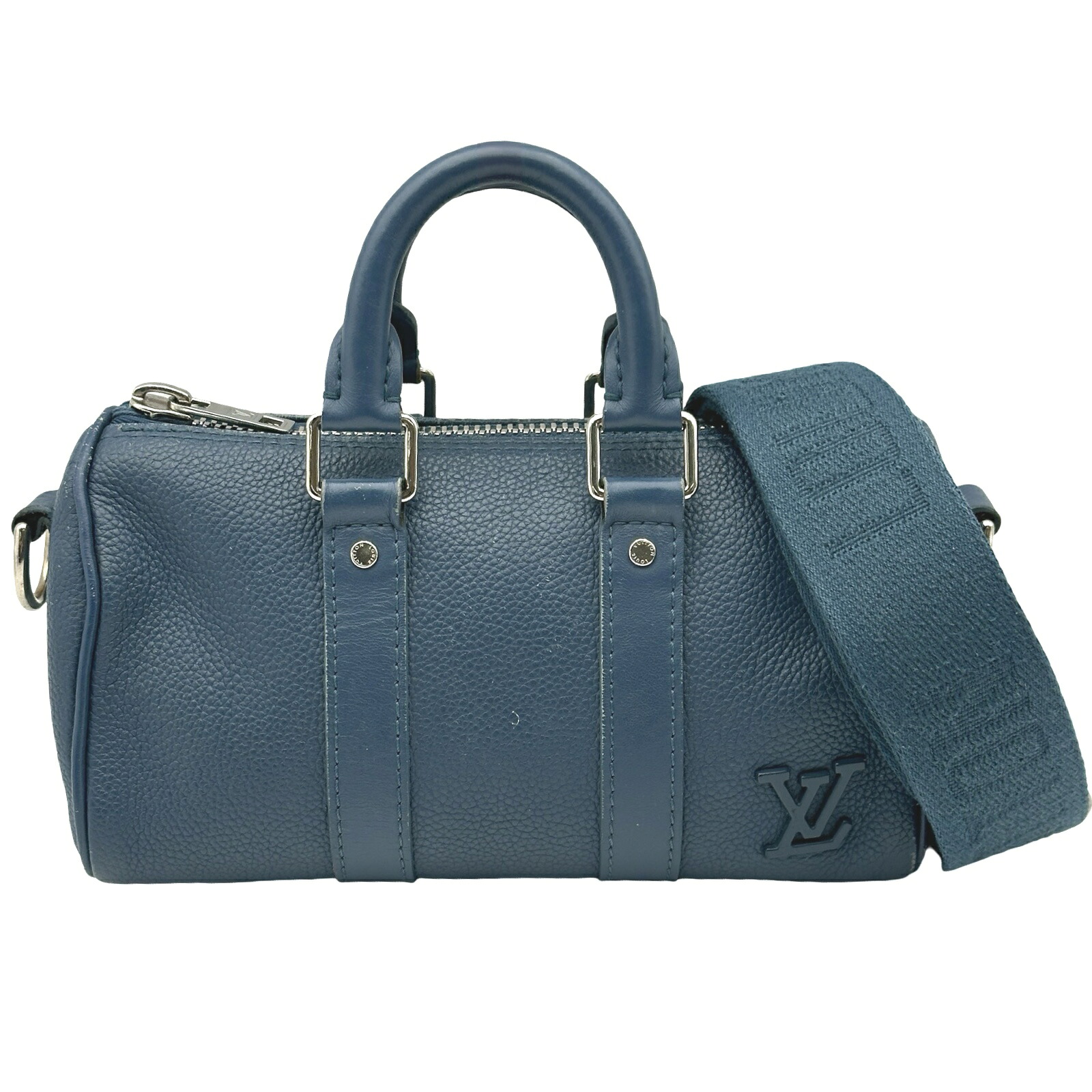 ルイ・ヴィトン LOUIS VUITTON キーポルXS M81003 ブルー LVアエログラム レディース ハンドバッグ【中古】 100,100円