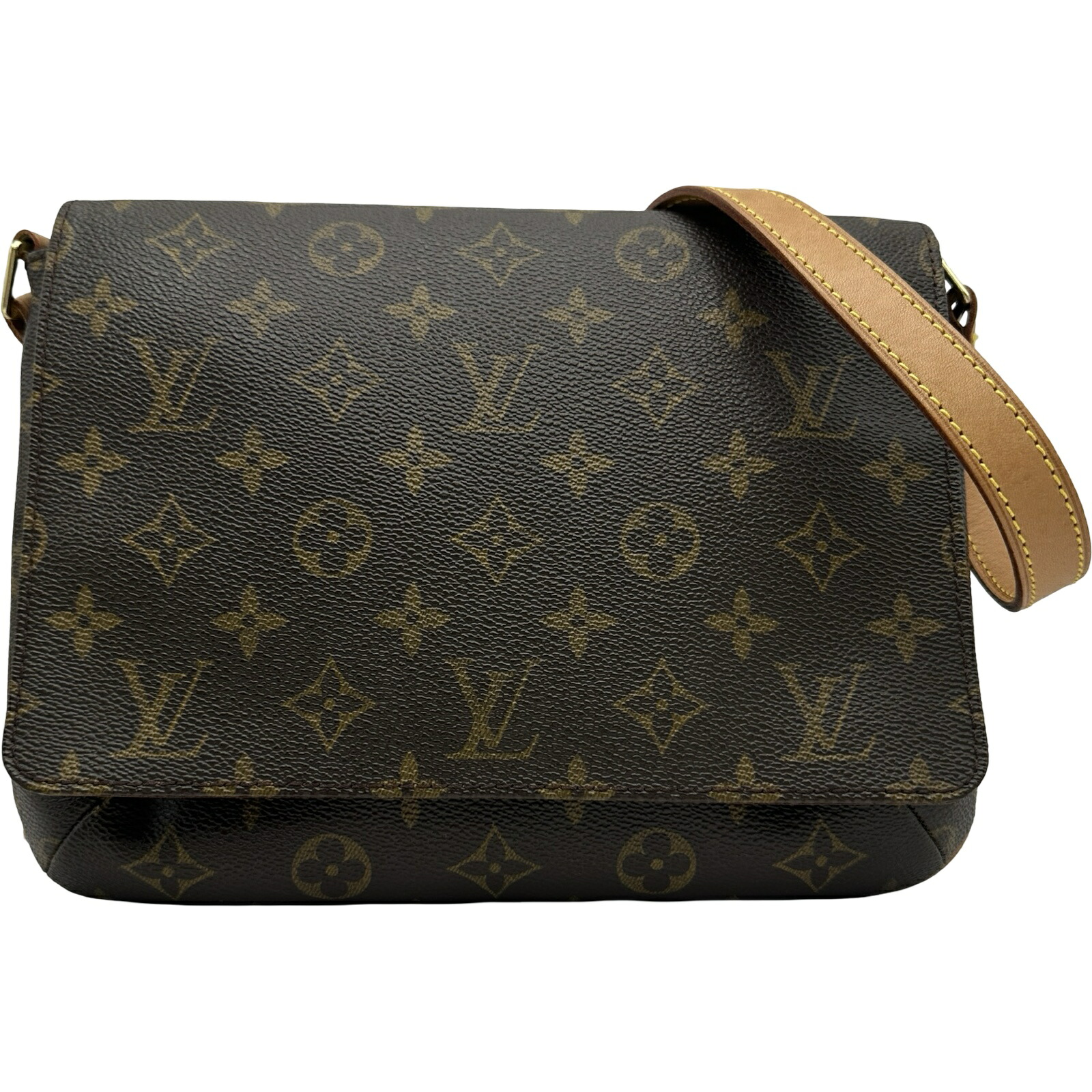 ルイ・ヴィトン LOUIS VUITTON ミュゼット・タンゴ ショート M51255 ブラウン モノグラム レディース ショルダーバッグ【中古】