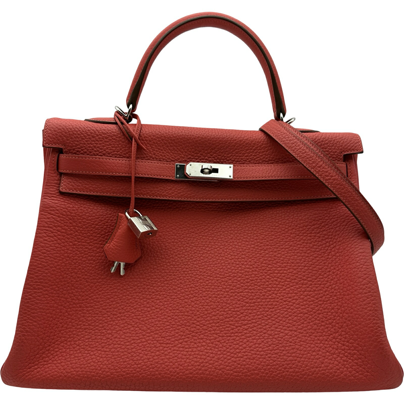 エルメス HERMES ケリー35 ローズジャイプール シルバー金具 トリヨン レディース ハンドバッグ【中古】