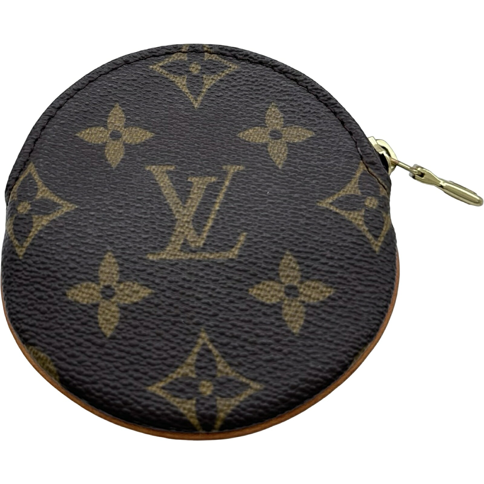 ルイ・ヴィトン LOUIS VUITTON ポルト モネ・ロン M61926 ブラウン モノグラムキャンバス　 レディース コインケース【中古】