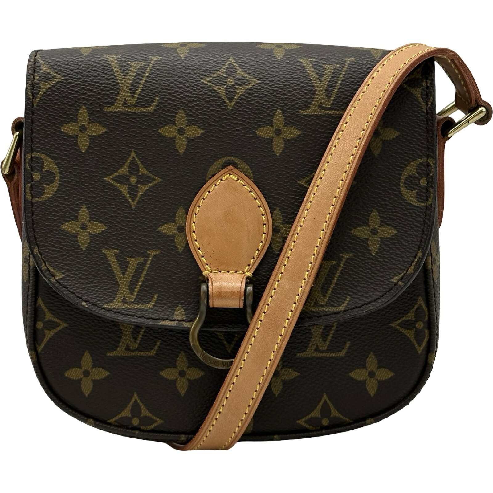 ルイ・ヴィトン LOUIS VUITTON サンクルーPM M51242 ブラウン モノグラム レディース ショルダーバッグ【中古】