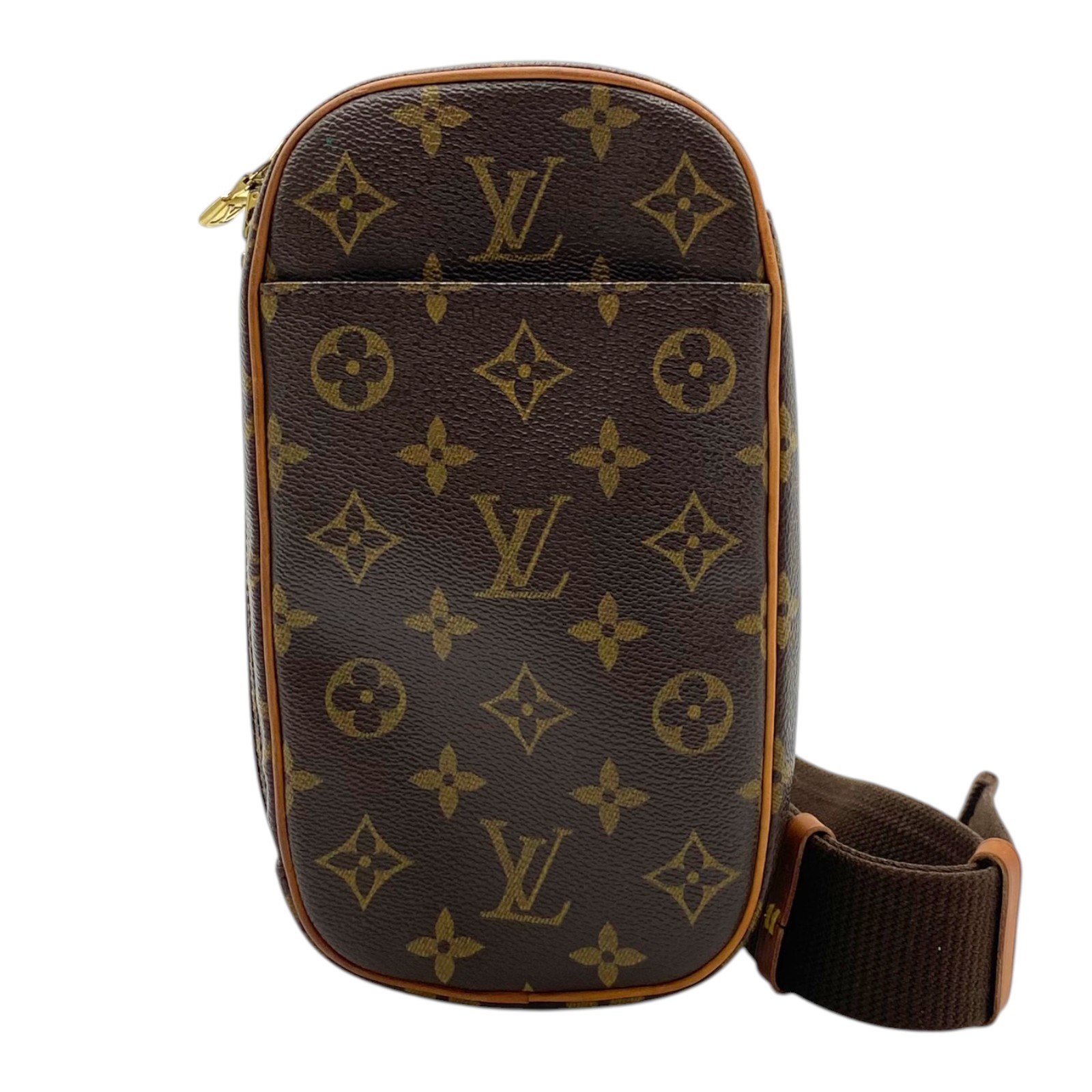 ルイ・ヴィトン LOUIS VUITTON ポシェット・ガンジュ M51870 ブラウン モノグラム ユニセックス ボディバッグ【中古】