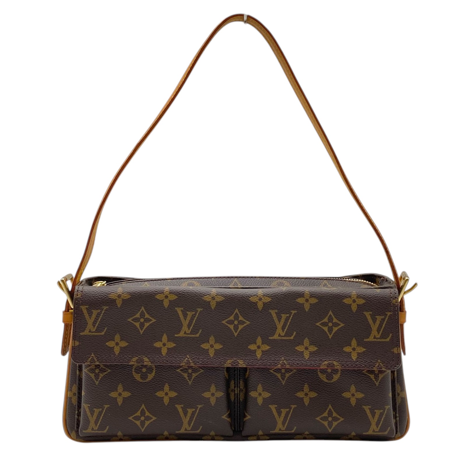 ルイ・ヴィトン LOUIS VUITTON ヴィバシテMM M51164 ブラウン モノグラム レディース ハンドバッグ【中古】
