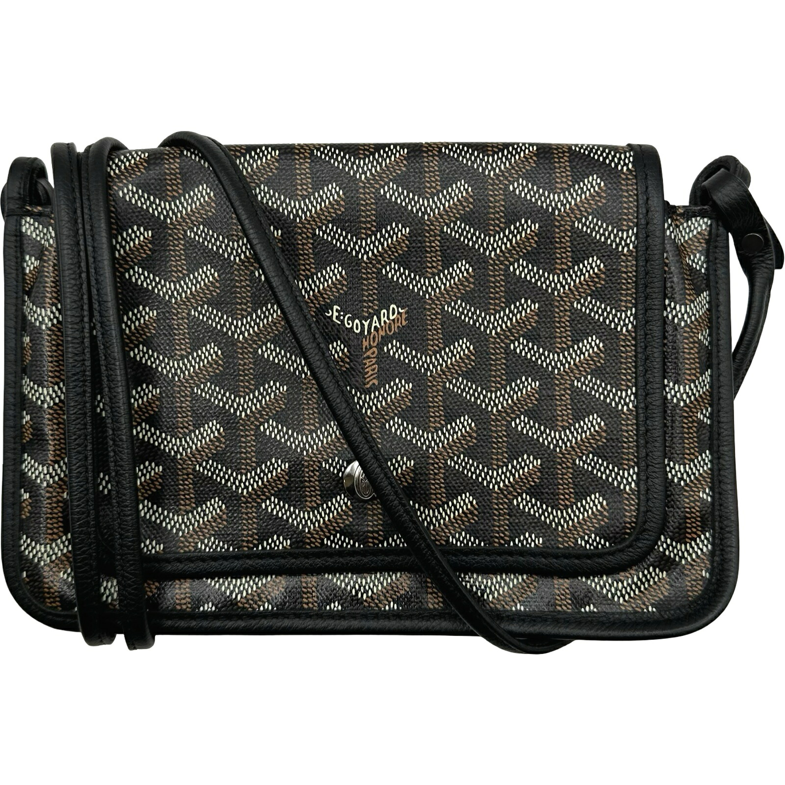 ゴヤール GOYARD プリュメ ブラック/ブラウン ゴヤールディンキャンバス ユニセックス ショルダーバッグ【中古】