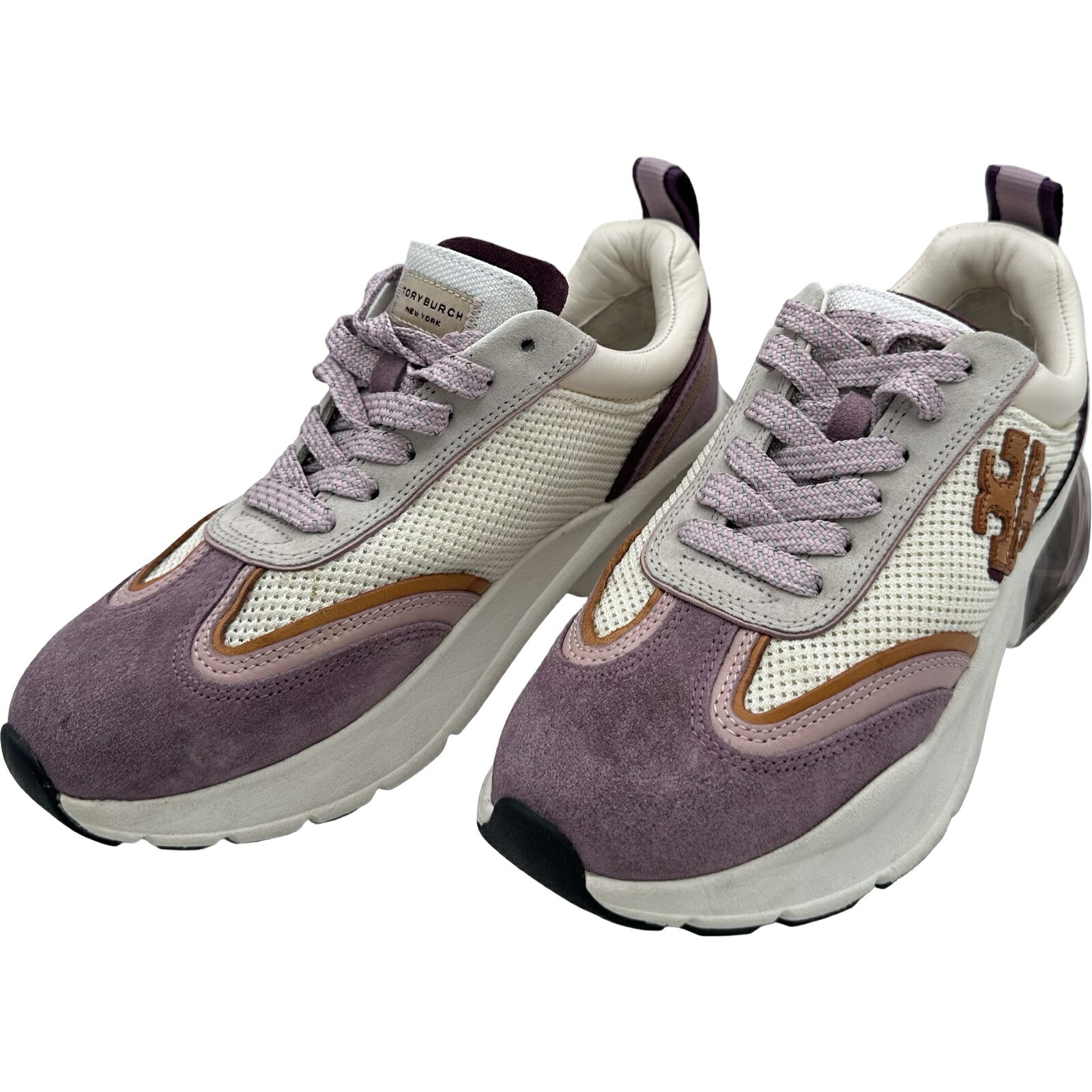 トリーバーチ TORY BURCH スニーカー ベージュ レザー レディース スニーカー【中古】