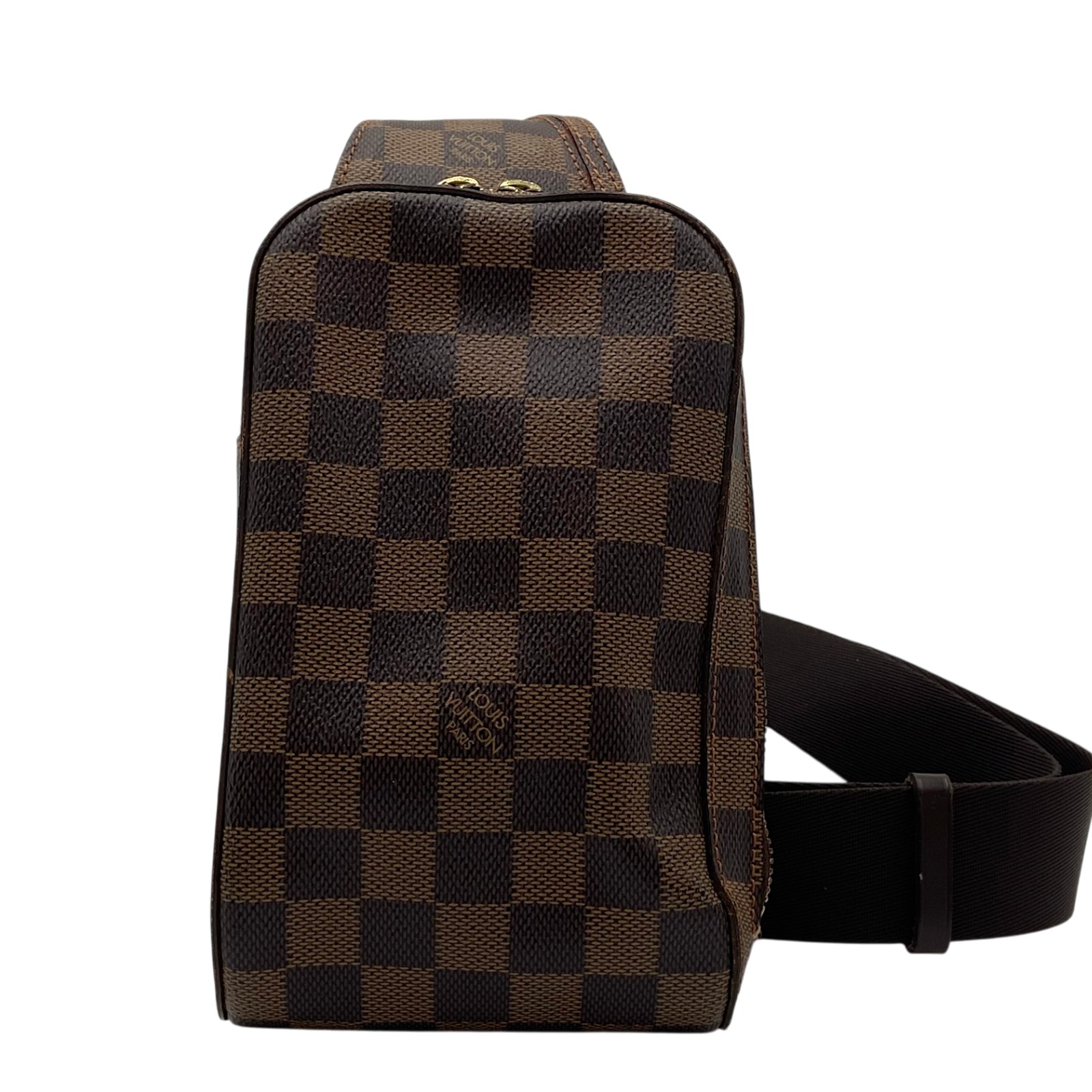 【6/1～ 最大限度30,000円OFFクーポン券！】ルイ・ヴィトン LOUIS VUITTON ジェロニモス N51944 赤銅色 ダミエキャンバス/なめし革 メンズ 上半身御徒面子【中古】