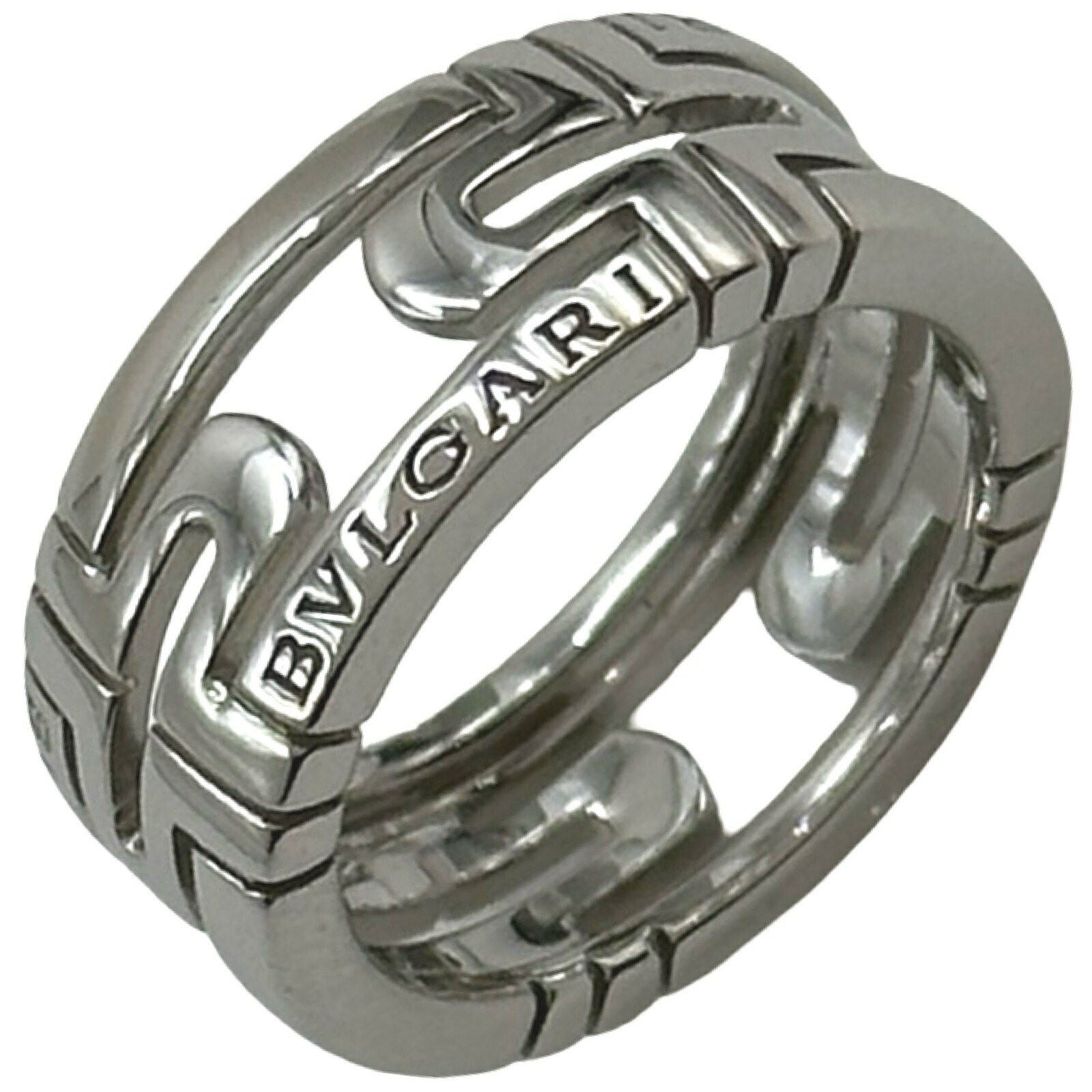 ブルガリ BVLGARI オープンパレンテシリング ホワイトゴールド 750 ジュエリー【中古】｜OKURA（おお蔵）店
