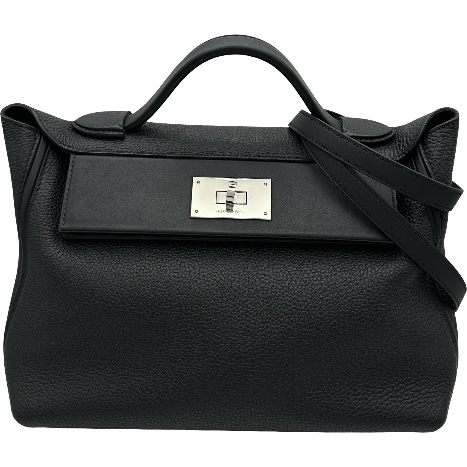 エルメス HERMES ヴァンキャルト29 B刻 ブラック シルバー金具 トゴ/スイフト レディース ショルダーバッグ【中古】