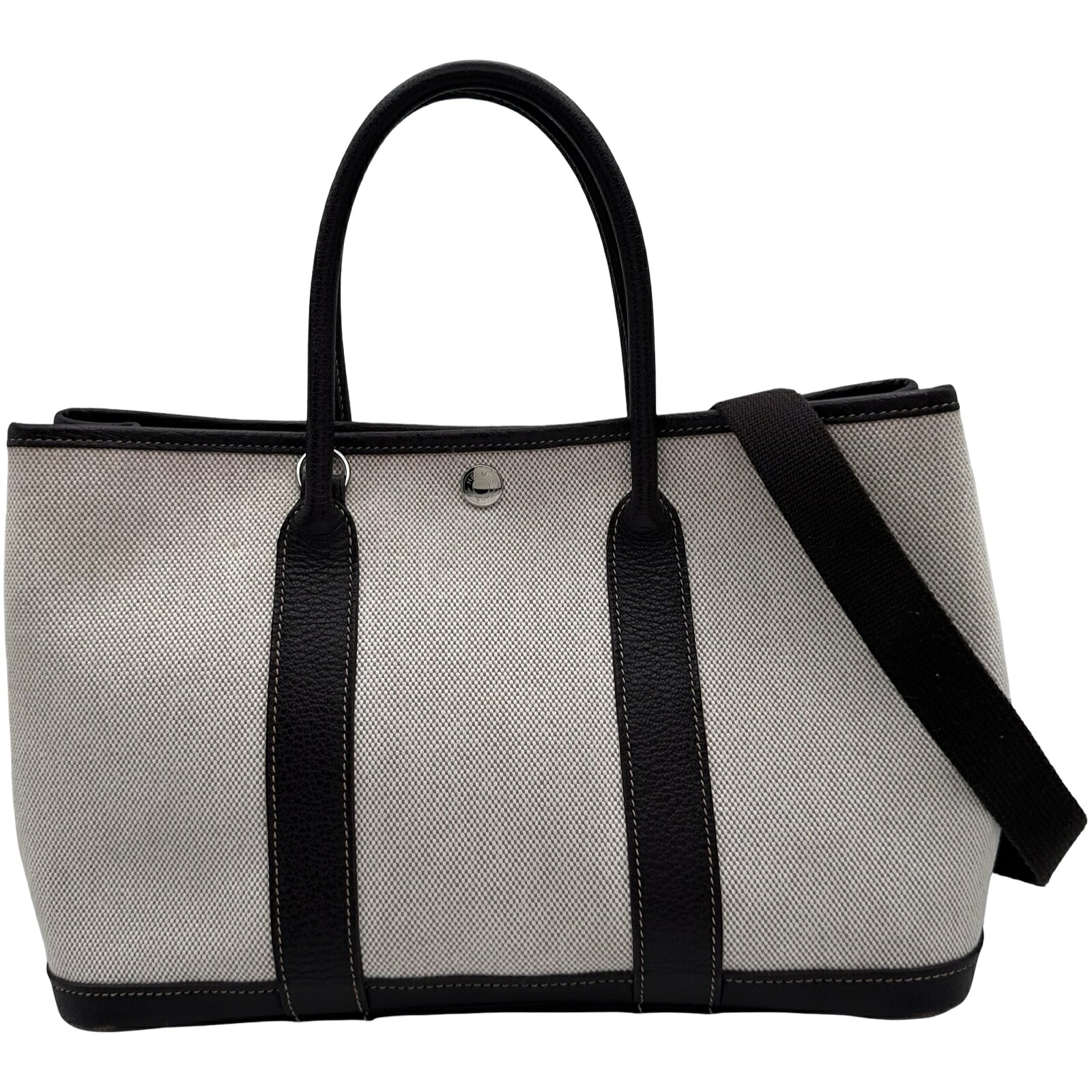 エルメス HERMES ガーデンパーティTPM オプティカルH □L刻印 マロン シルバー金具 トワルブッフル レディース ハンドバッグ【中古】｜OKURA（おお蔵）店